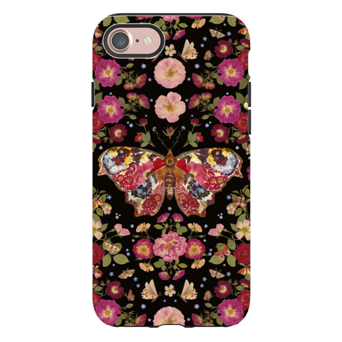 iPhone Tough Case - Midnight Butterfly By Helen Ahpornsiri