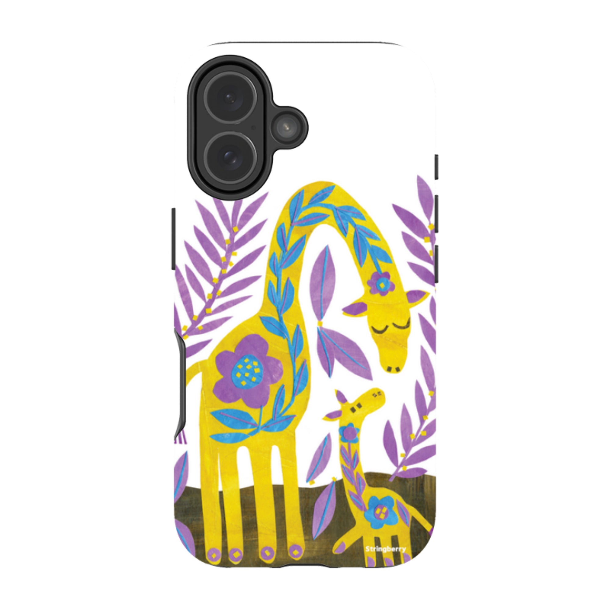 iPhone MagSafe Tough Case - Folk Giraffes By Tracey English