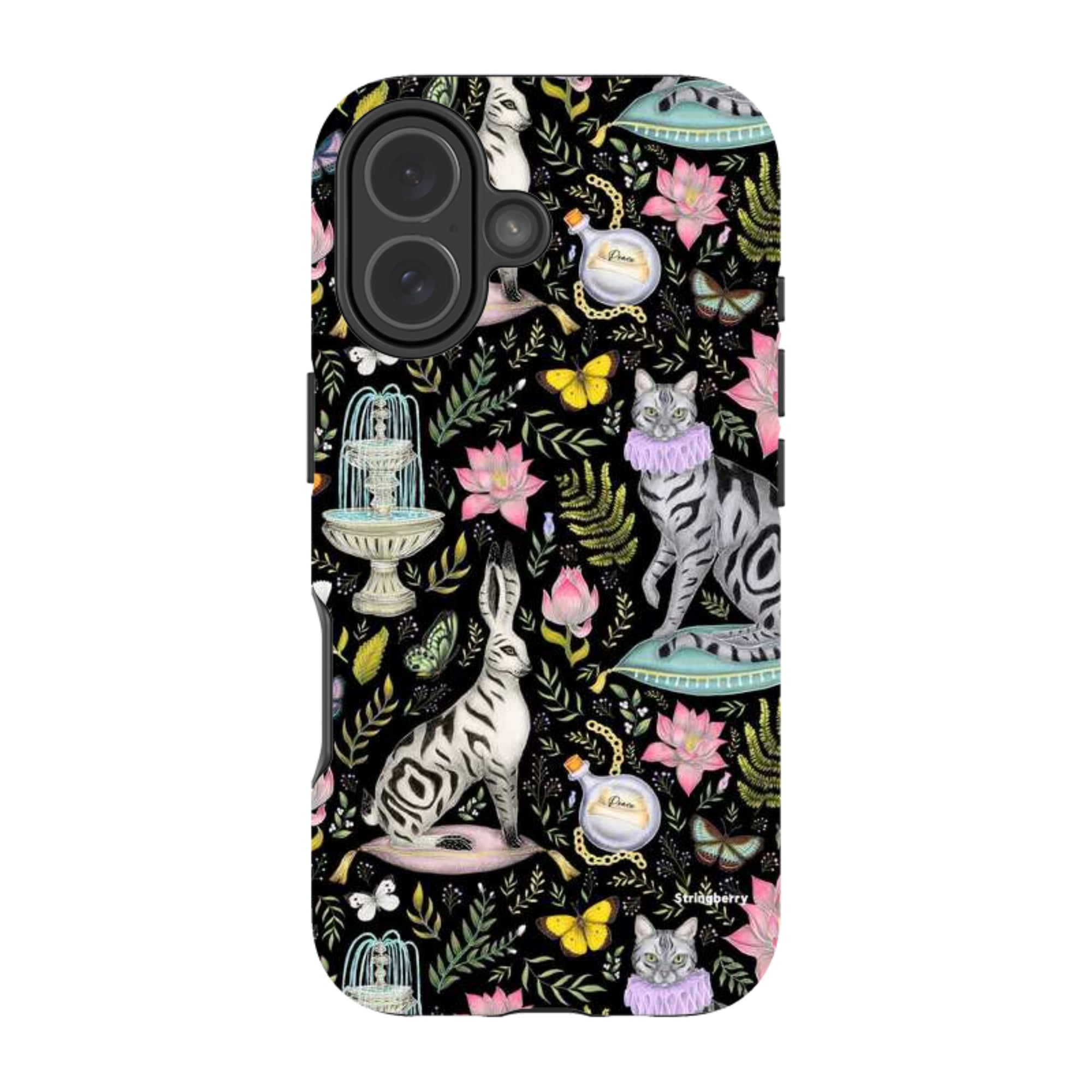 iPhone Tough Case - Lotus Garden By Catherine Rowe