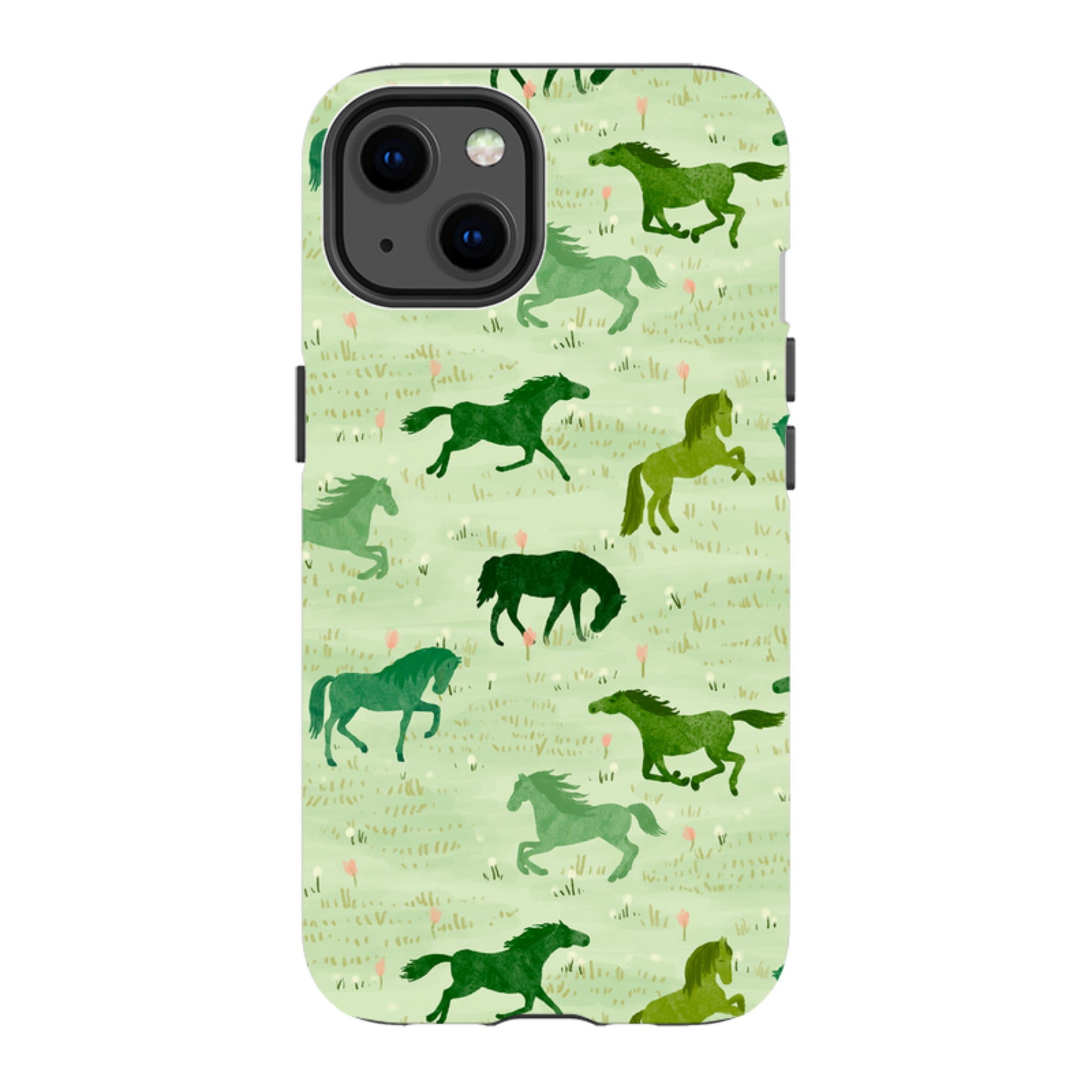 iPhone MagSafe Tough Case - Wild Horses Meadow By Katherine Quinn