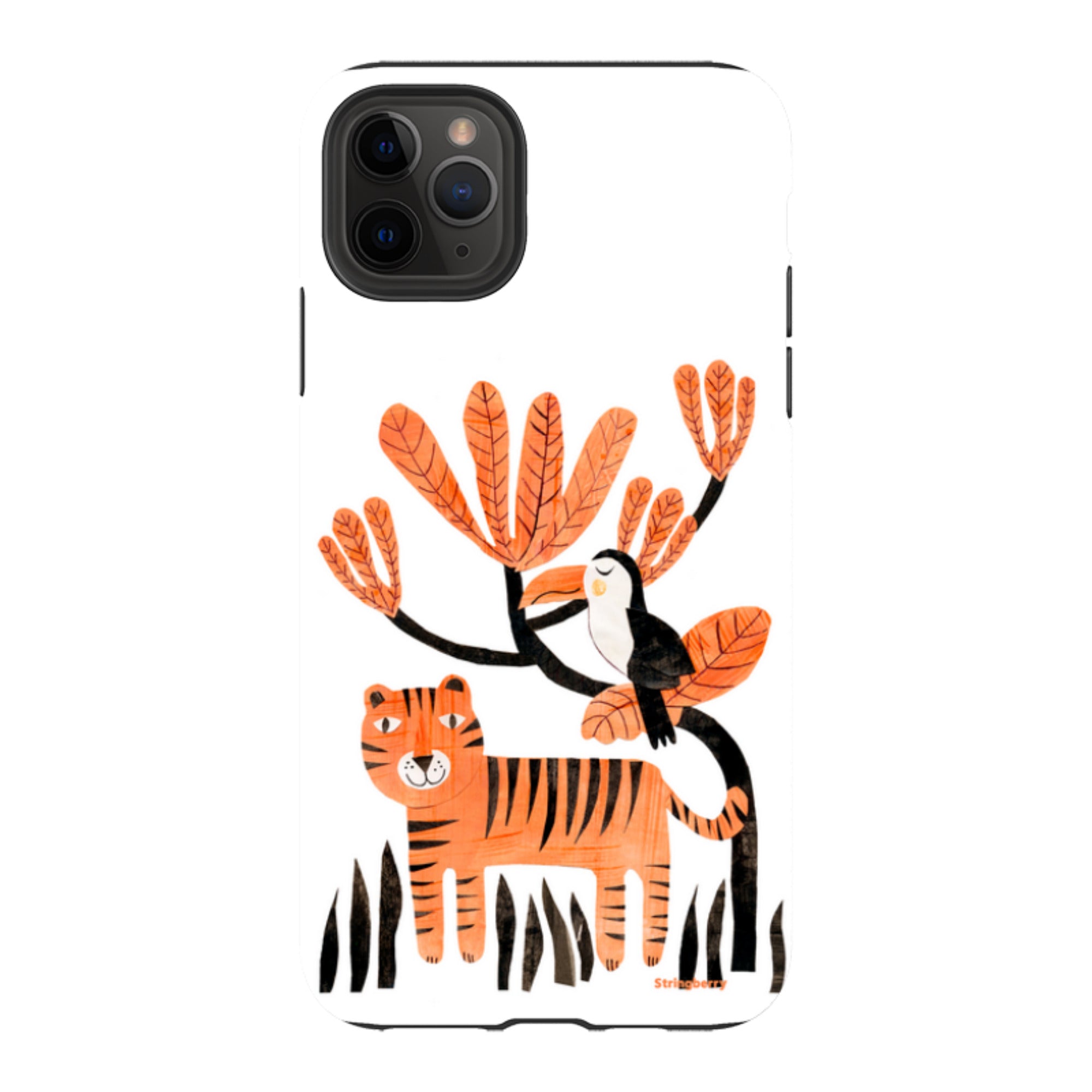 iPhone Tough Case - Tiger And Toucan By Tracey English