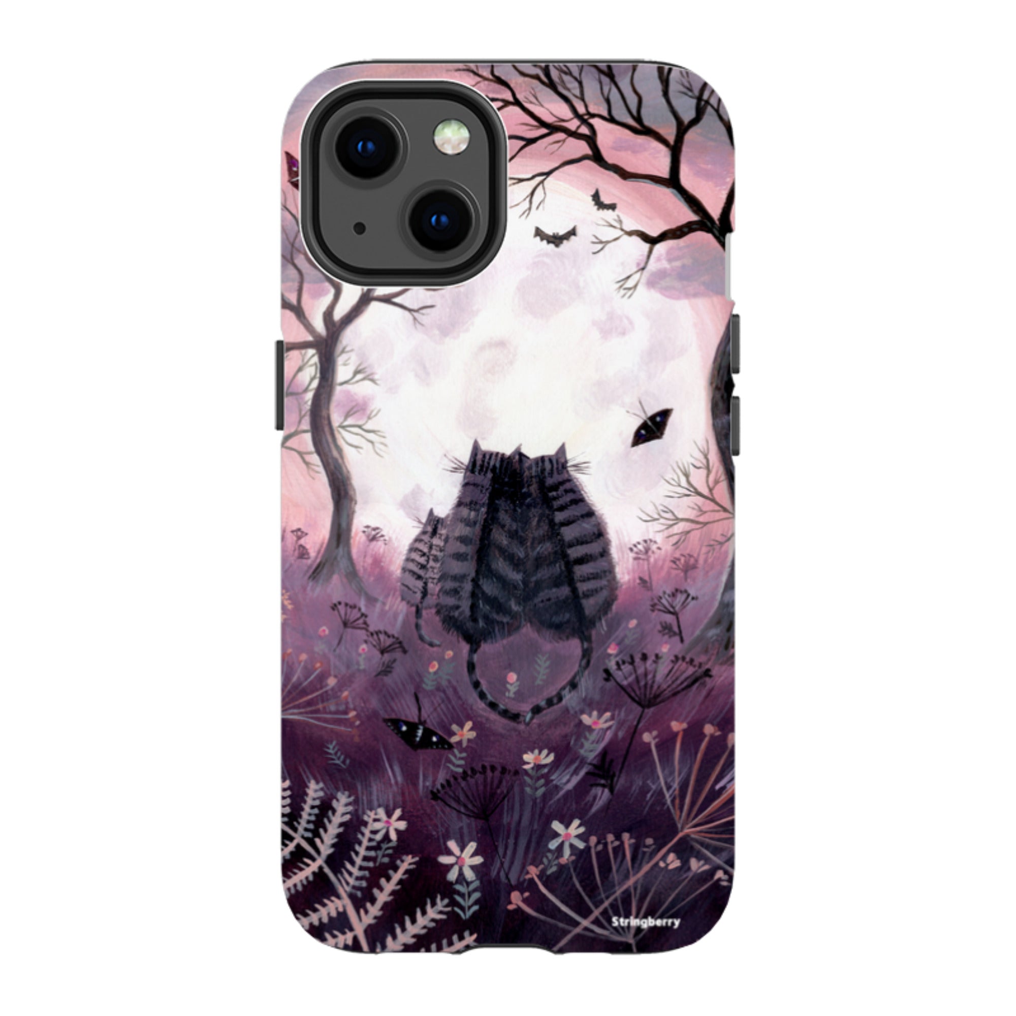 iPhone MagSafe Tough Case - Spooky Cats By Mary Stubberfield