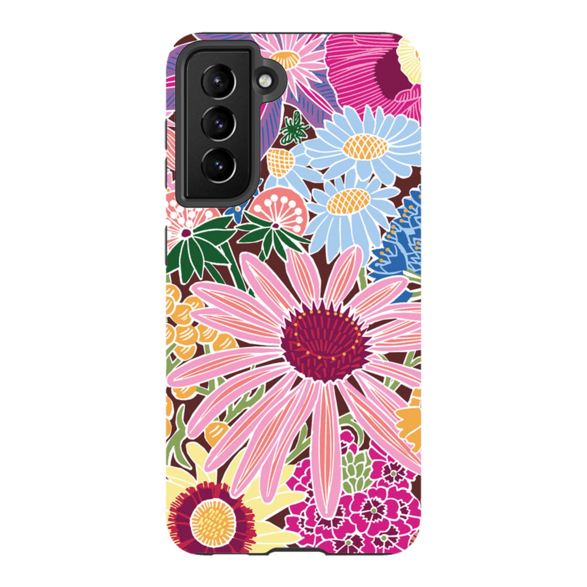 Samsung Tough Case - Jigsaw Floral 1 By kate Heiss