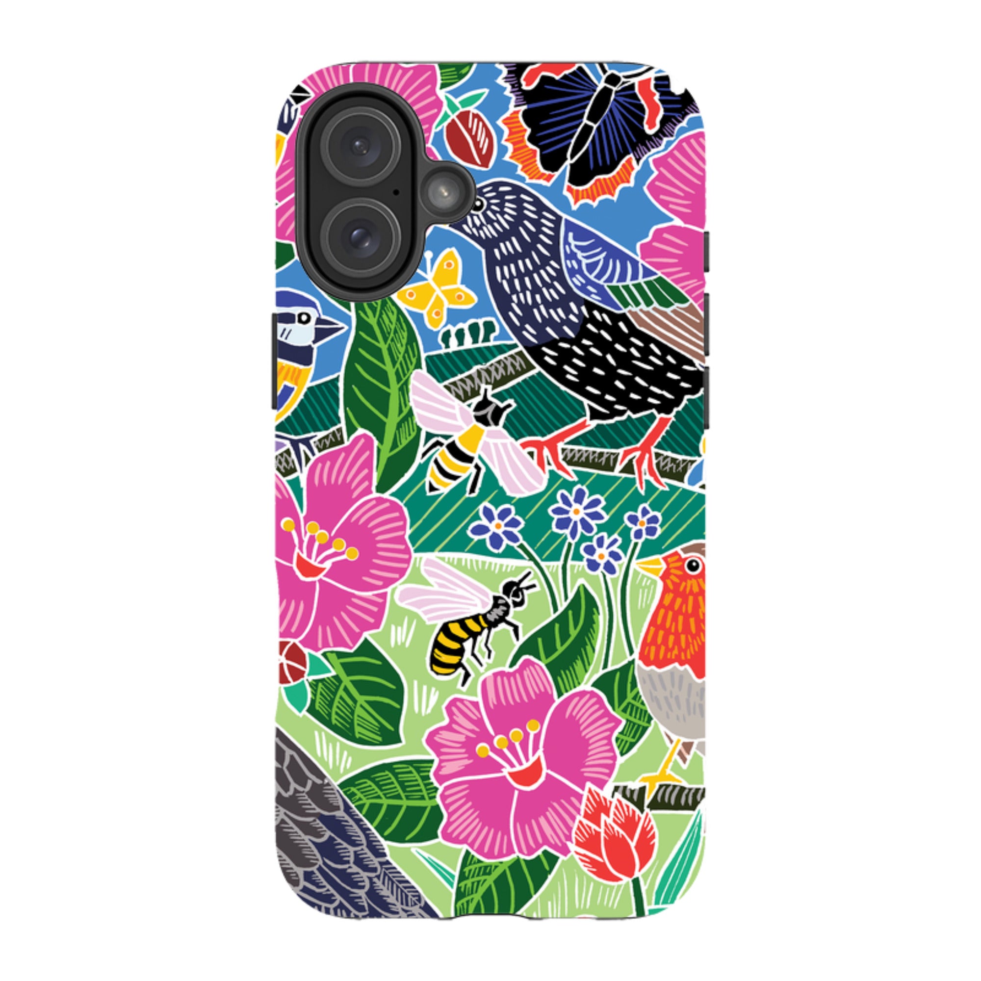 iPhone Tough Case - Garden Bird Jigsaw A By Kate Heiss