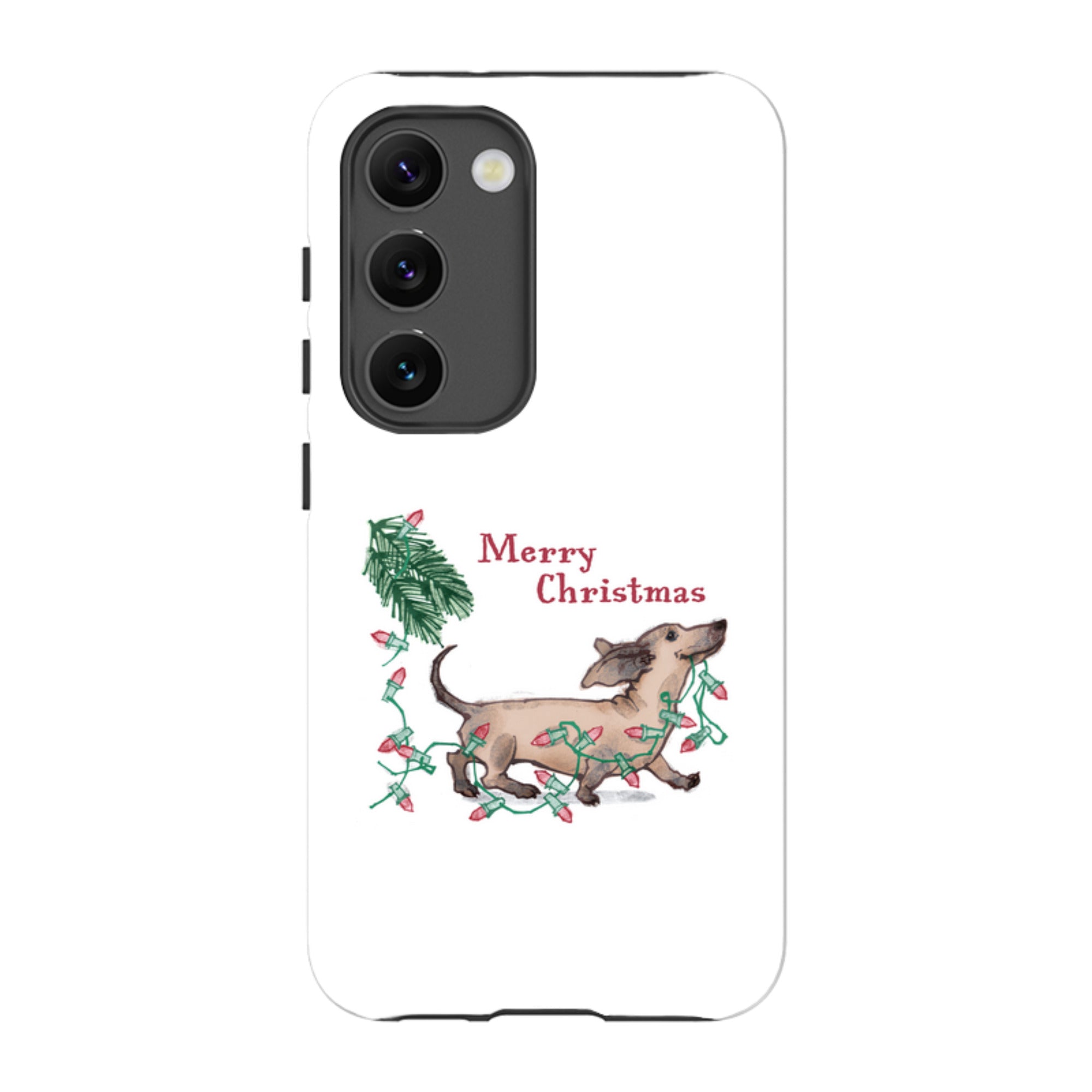 Samsung Tough Case - Christmas Dachshund By Liane Payne