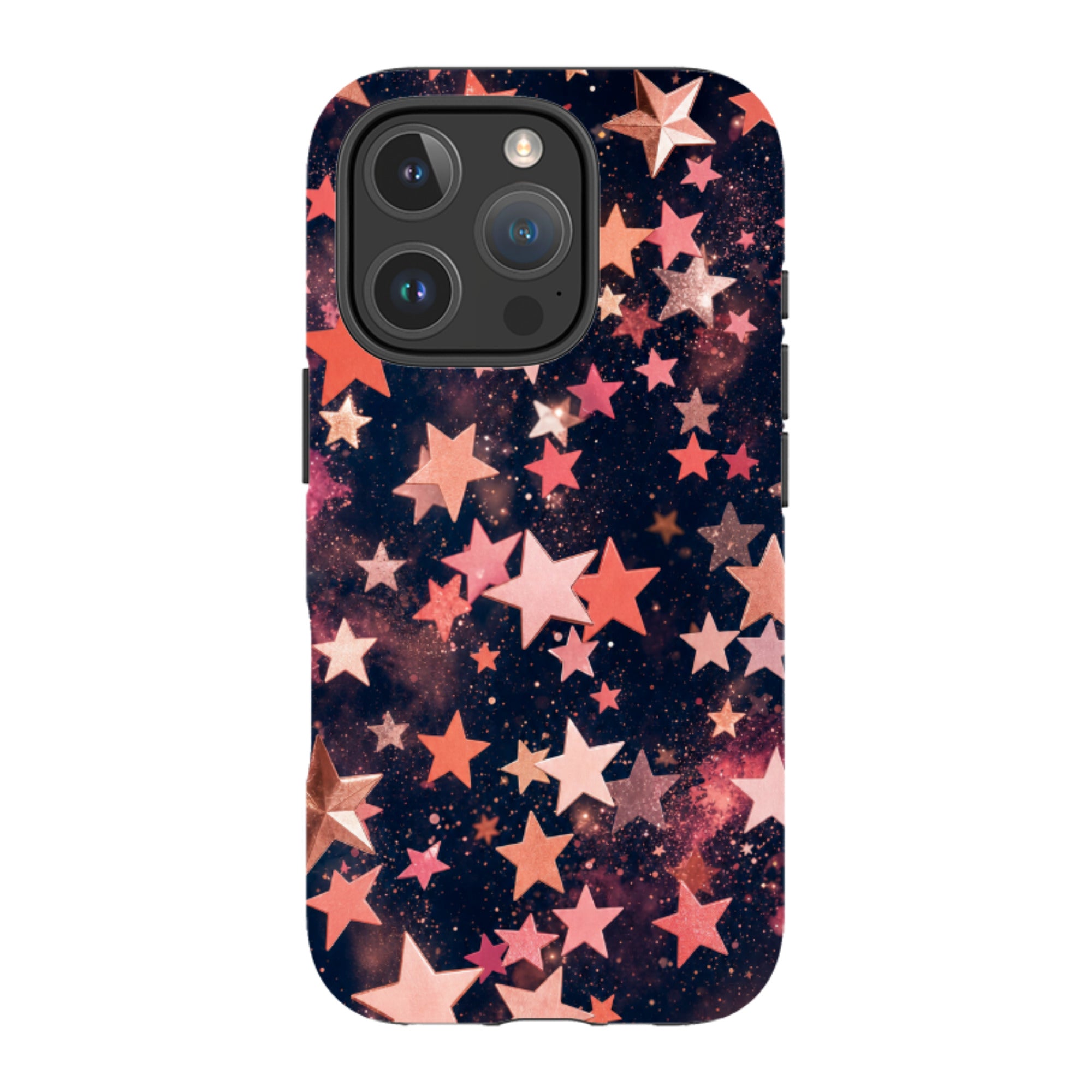 iPhone Tough Case - Rose Gold Galaxy Star