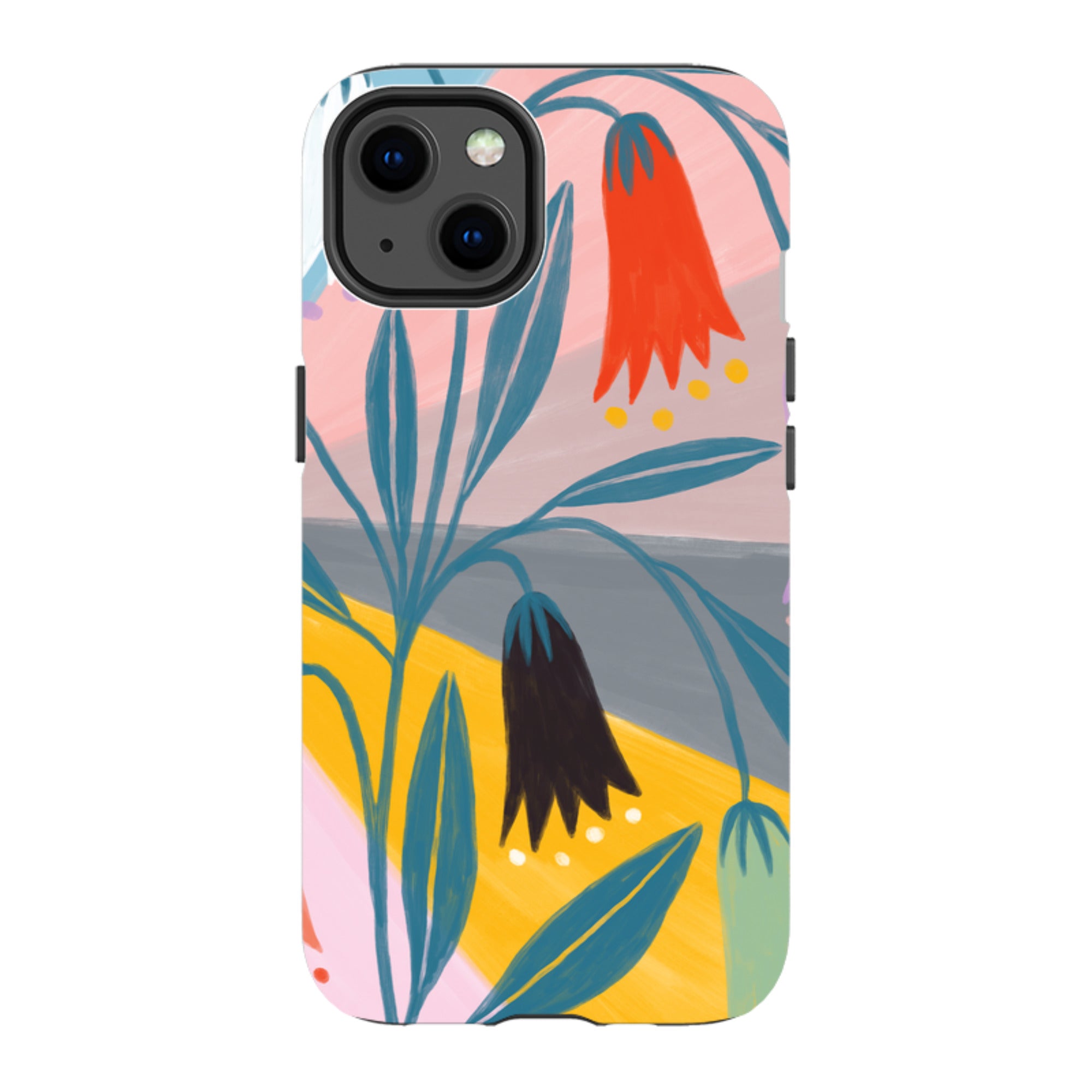 iPhone Tough Case - Bell Flowers By Lee Foster Wilson