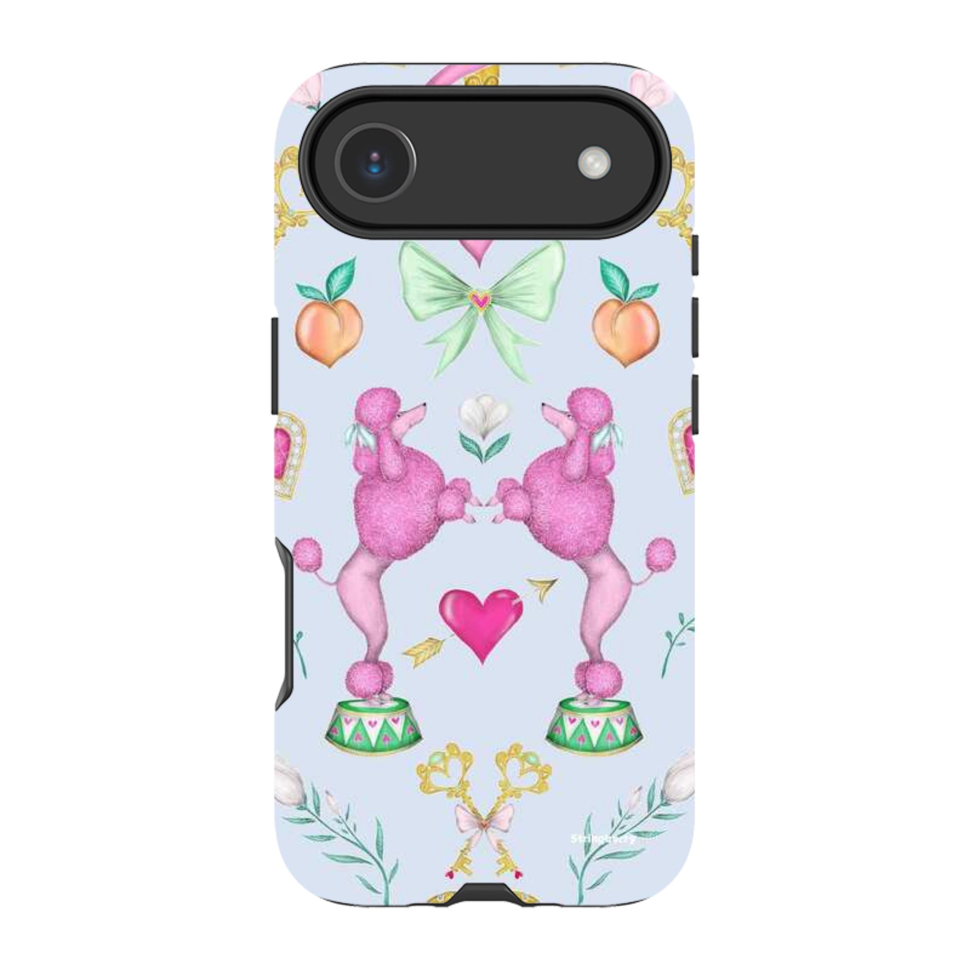 iPhone MagSafe Tough Case - Pink Poodle Parlour Powder By Catherine Rowe