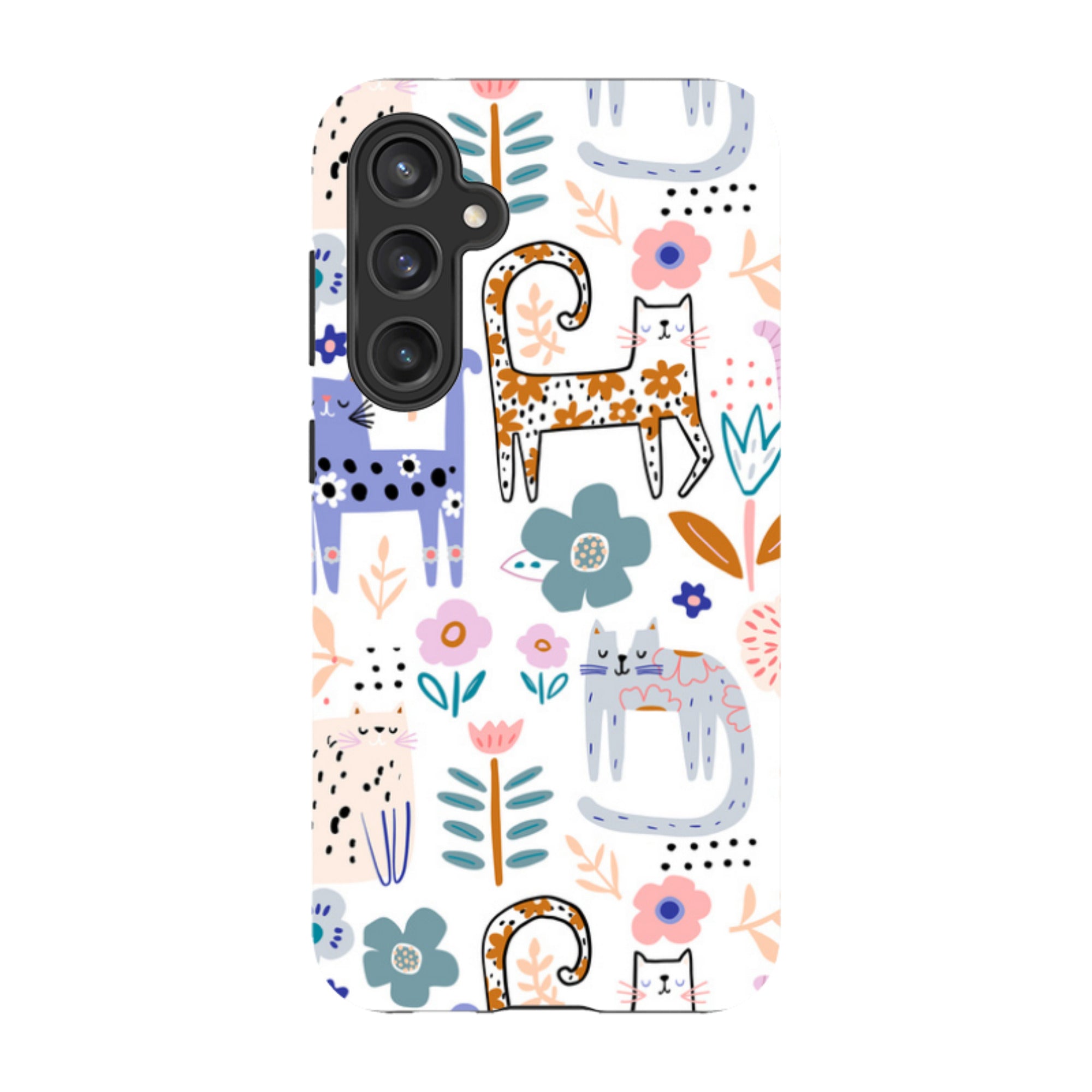 Samsung Tough Case - Floral Cats
