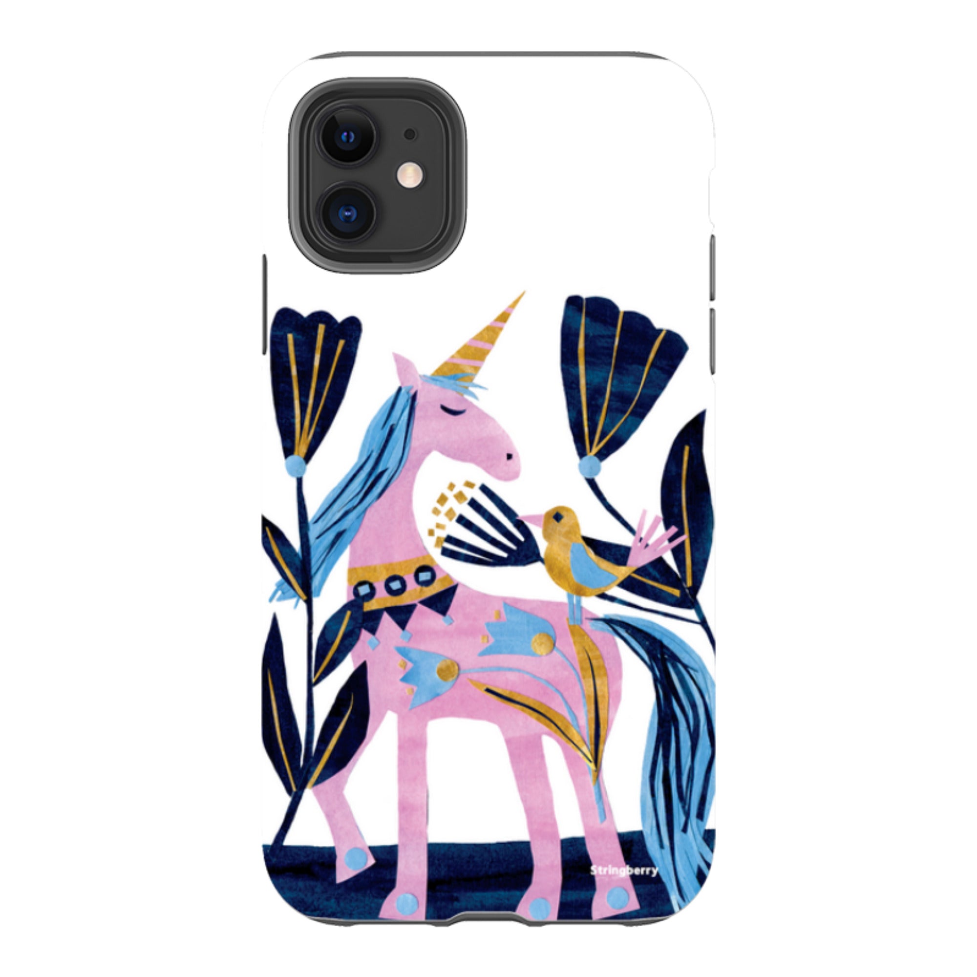 iPhone Tough Case - Lilac Unicorn By Tracey English