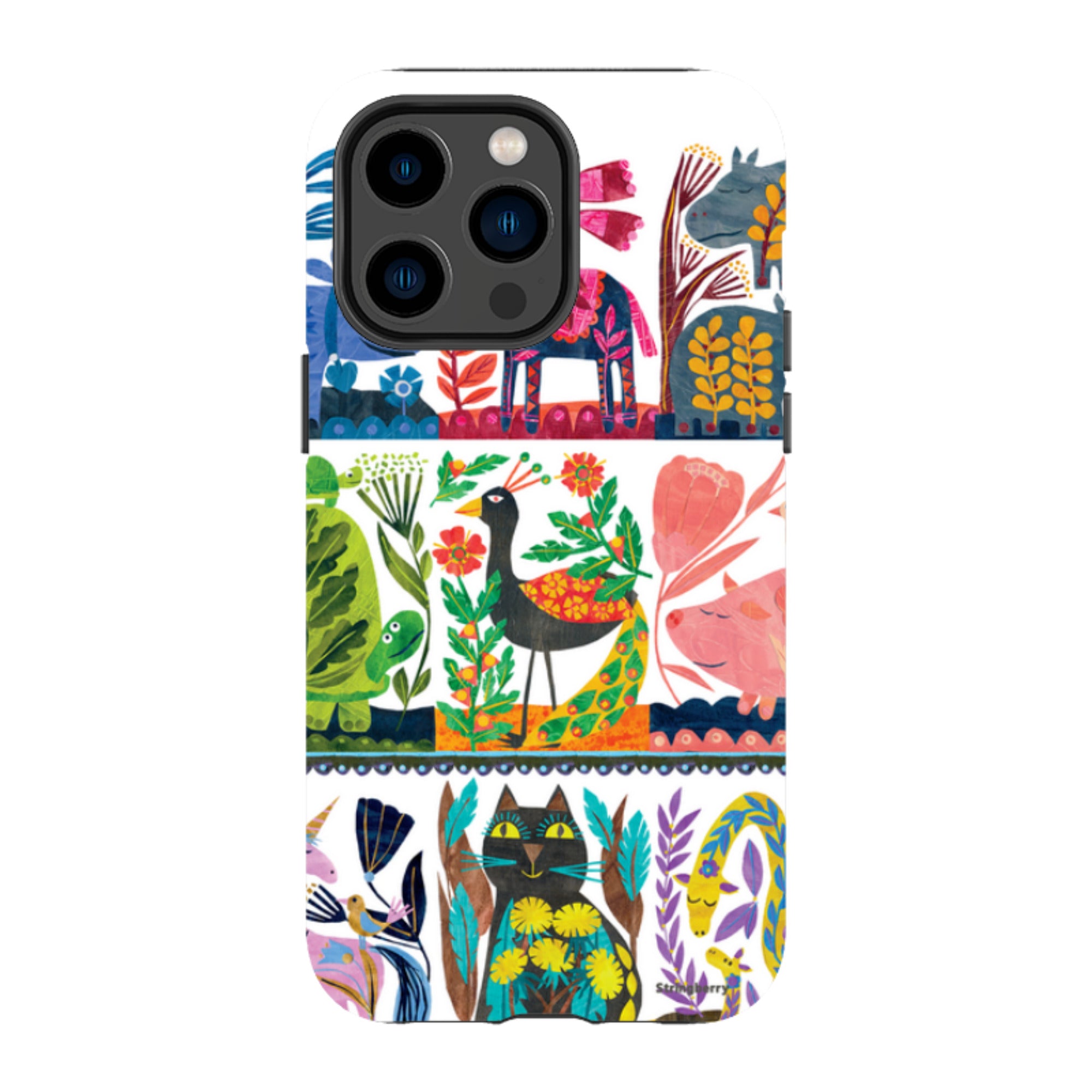iPhone MagSafe Tough Case - Folk Colour By Tracey English
