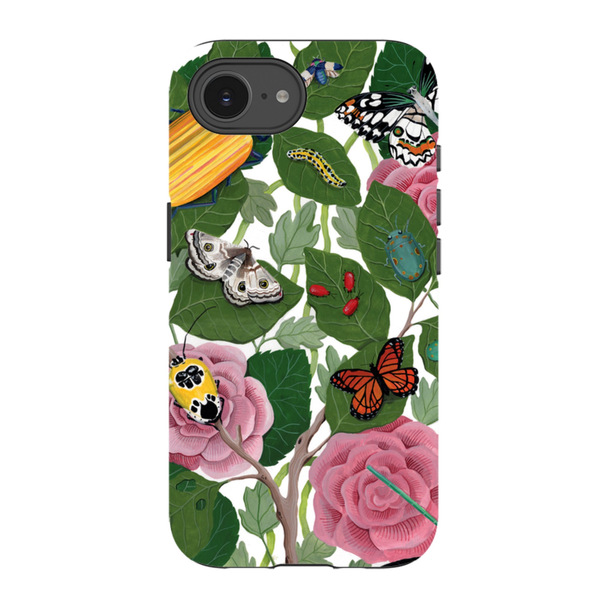 iPhone Tough Case - Butterflies And Beatles By Bex Parkin