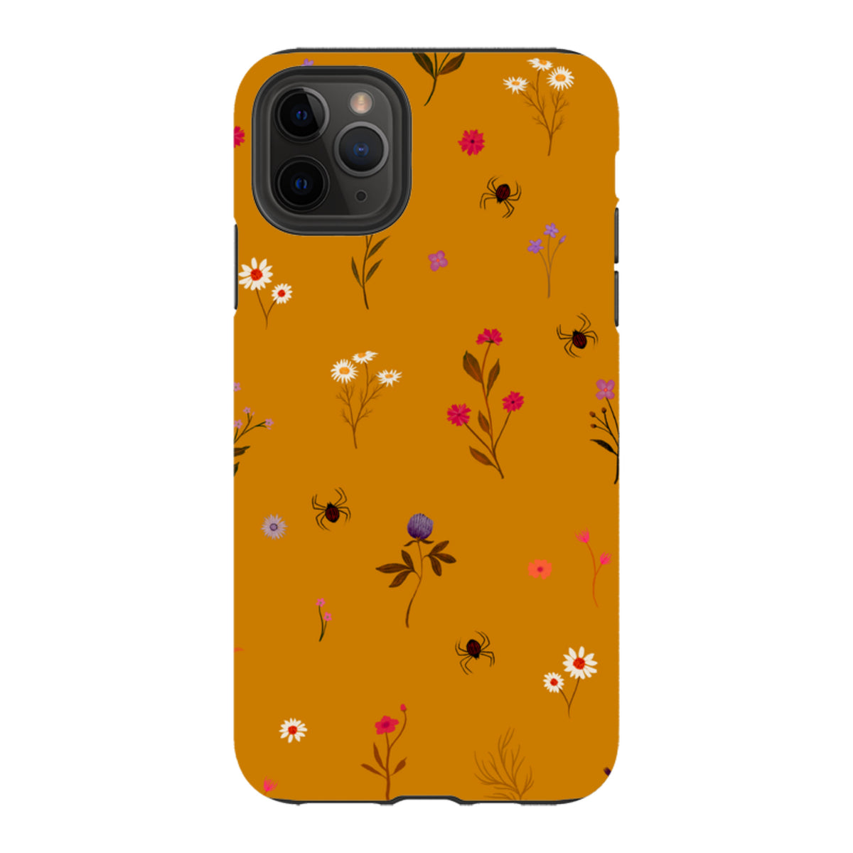 iPhone Tough Case - Florals and Spiders - Spice By Katherine Quinn