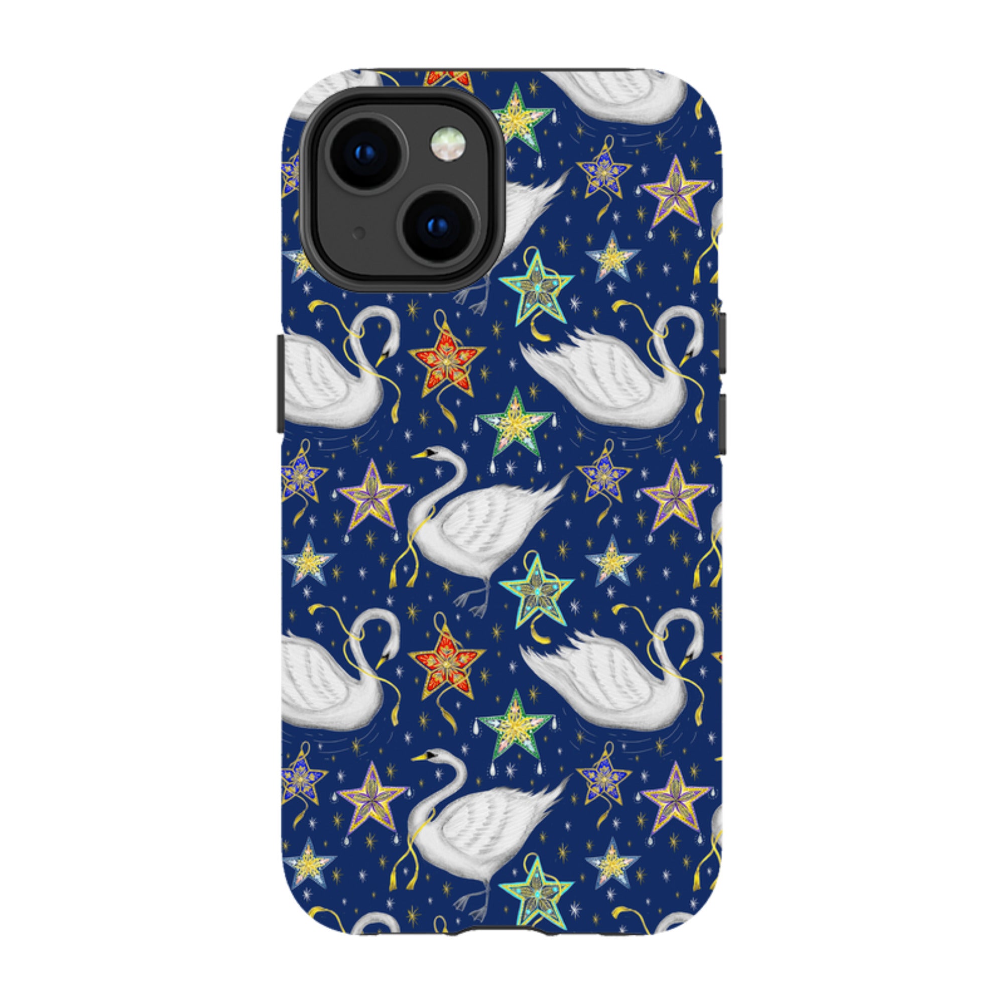 iPhone MagSafe Tough Case -  Swan Pattern By Catherine Rowe