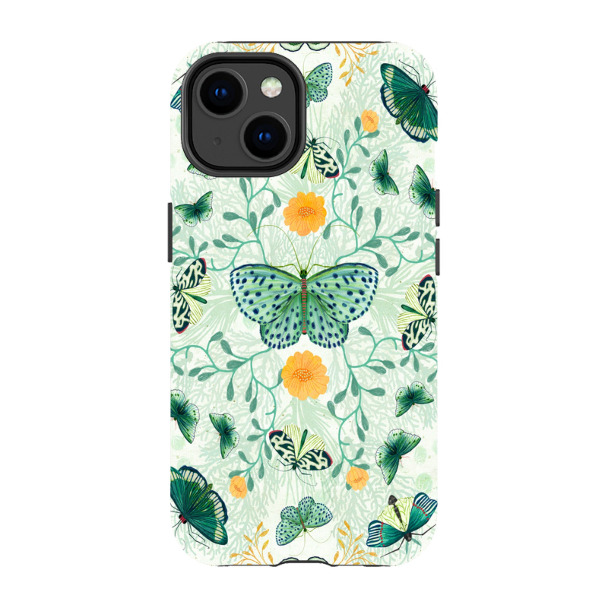iPhone Tough Case - Medium Moths 1 By Katherine Quinn