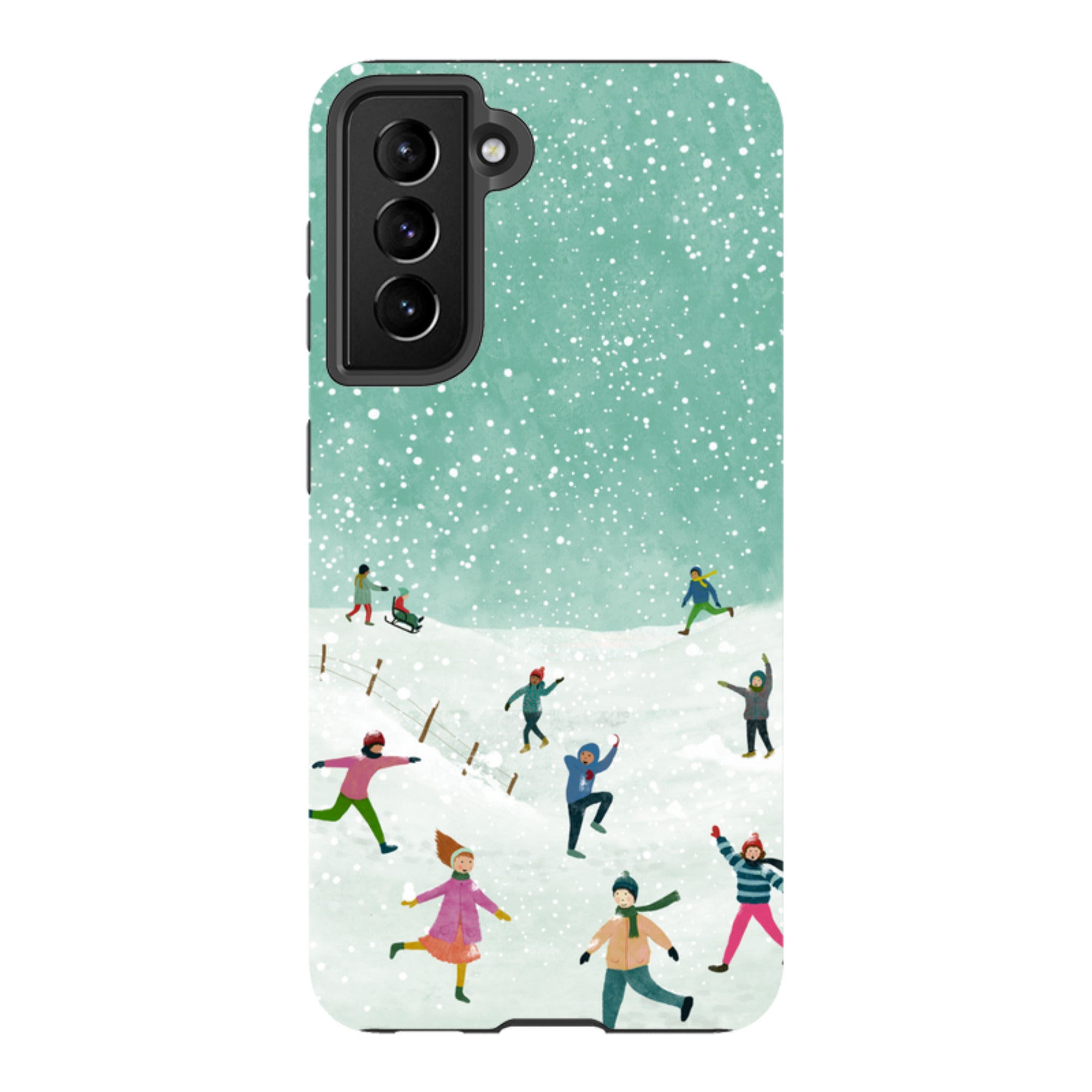 Samsung Tough Case - Snowball Fight By Katherine Quinn