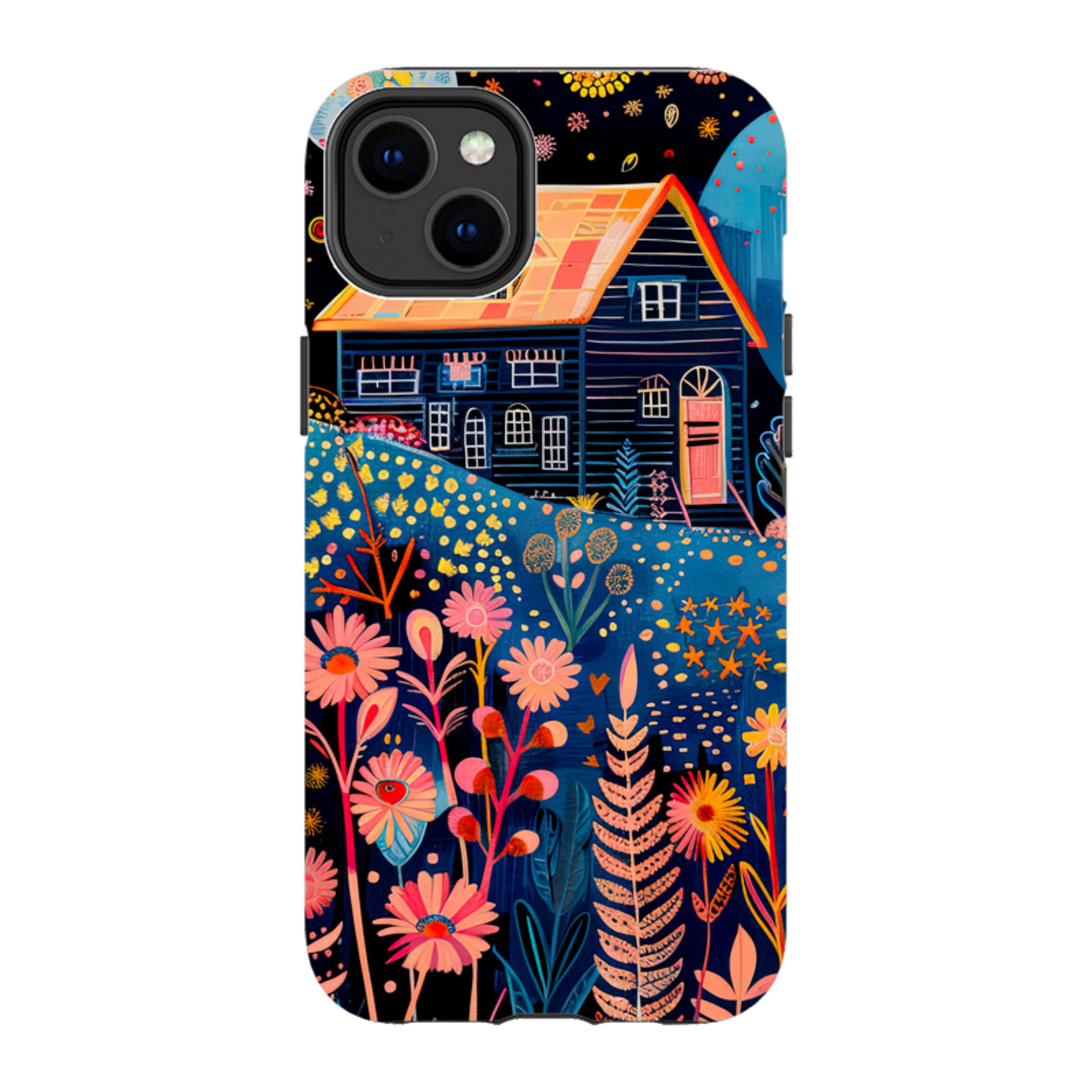 iPhone MagSafe Tough Case - Folk Art House V