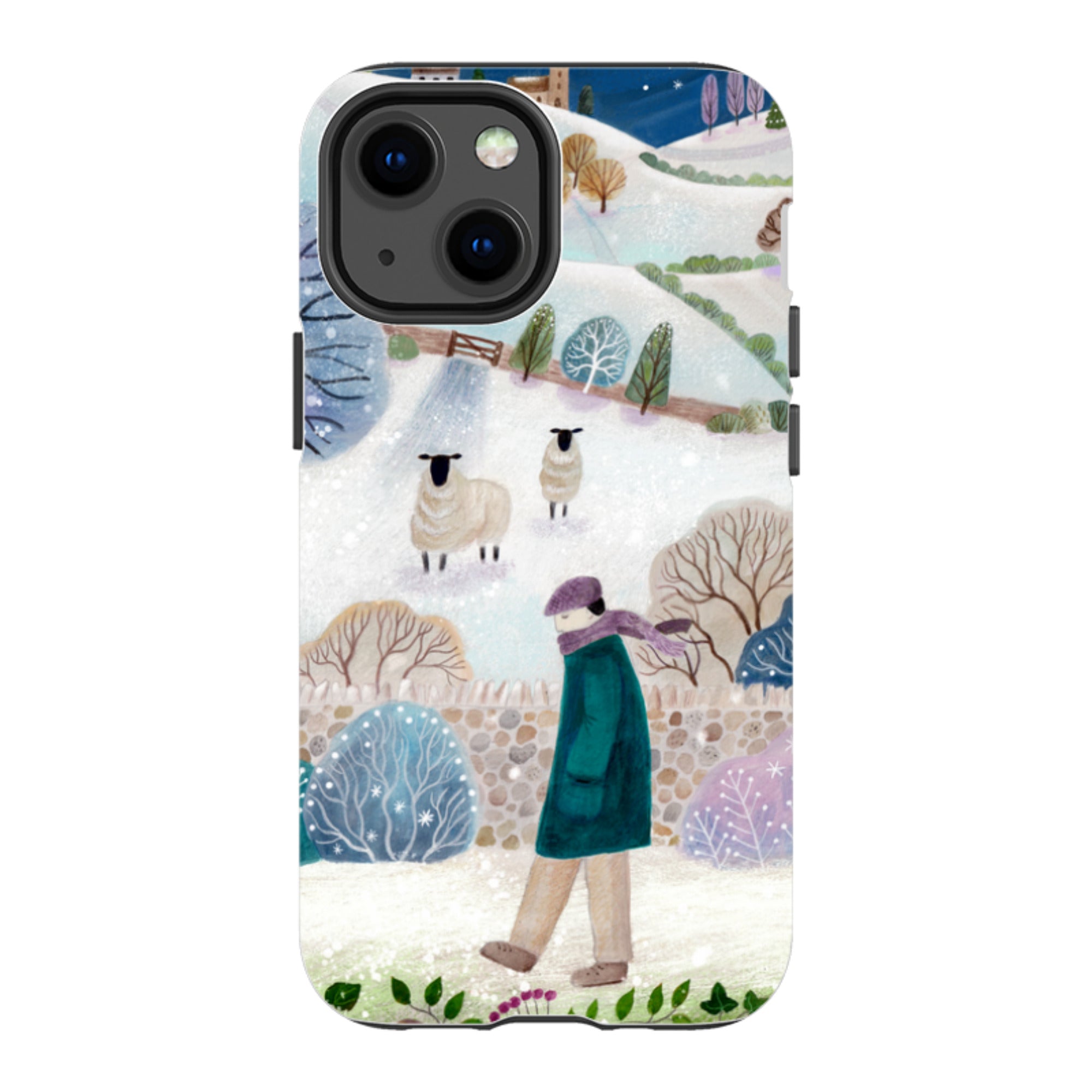 iPhone Tough Case - Across Snowy Fields By Bex Parkin