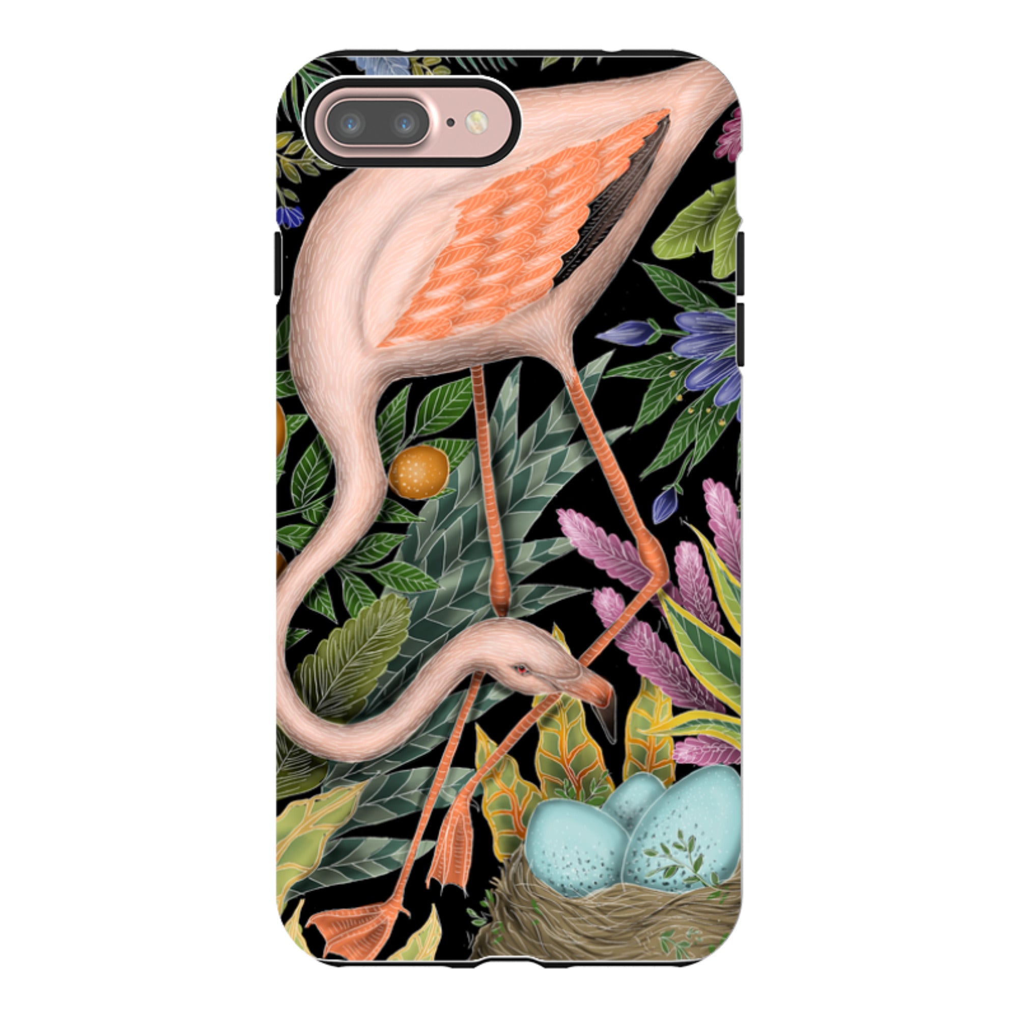 iPhone Tough Case - Flamingo By Catherine Rowe