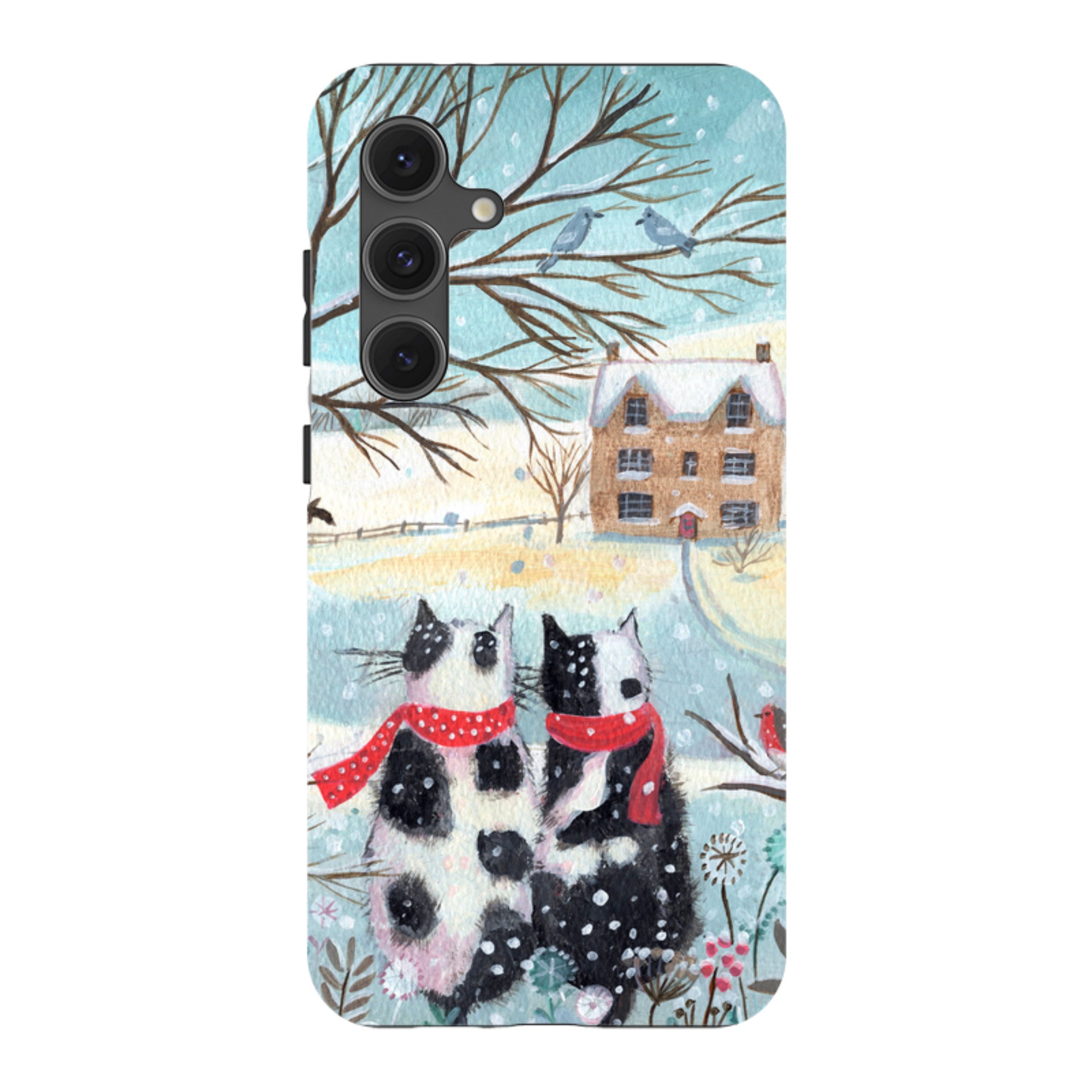 Samsung Tough Case - Christmas Cats By Mary Stubberfield