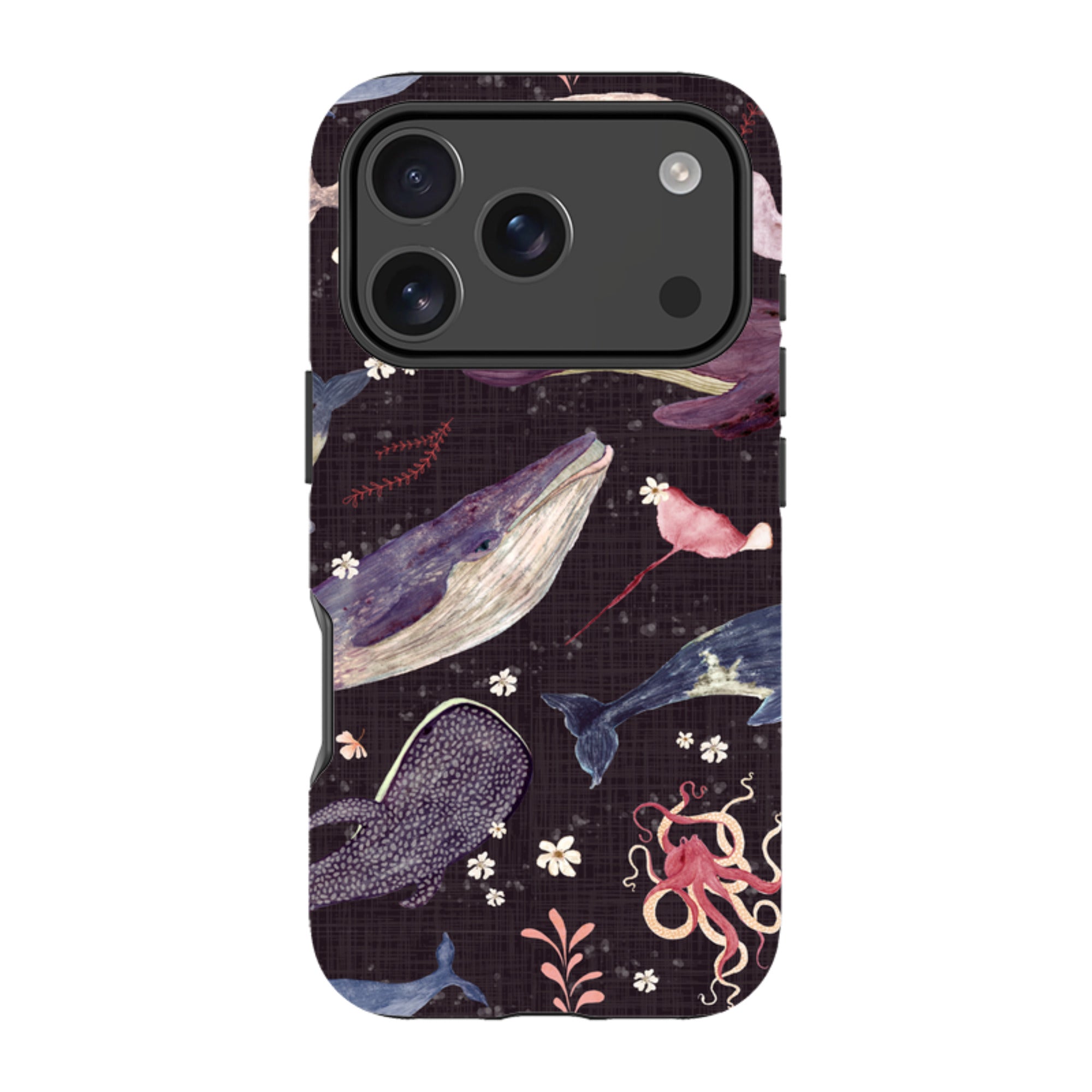 iPhone MagSafe Tough Case - Whale Song Grape By Katherine Quinn