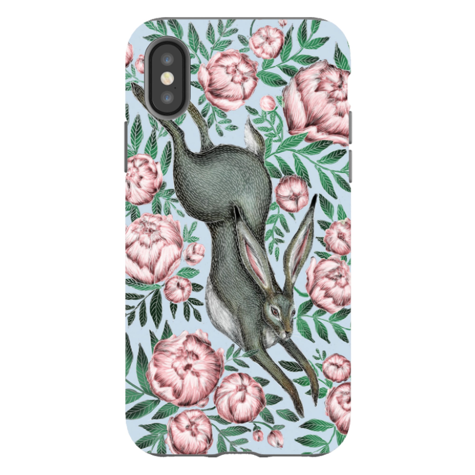 iPhone Tough Case - Hare And Peonies By Catherine Rowe