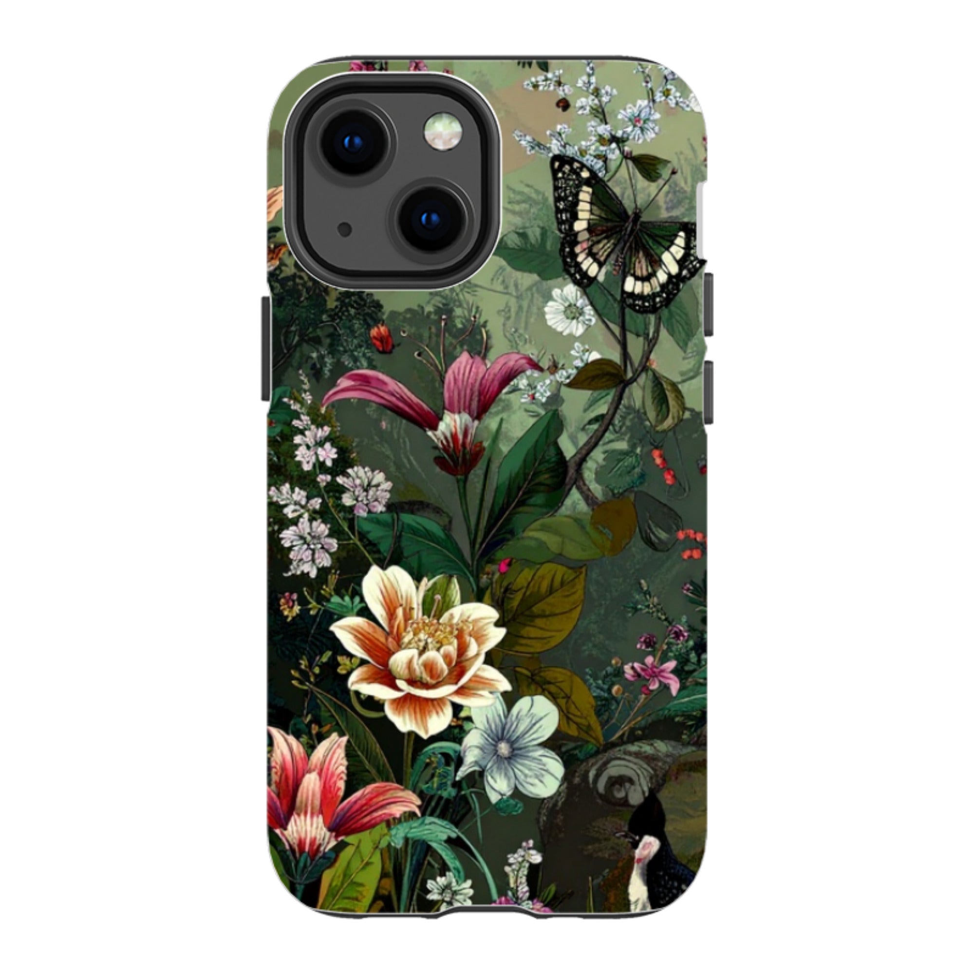 iPhone Tough Case - Green Vyne Butterfly