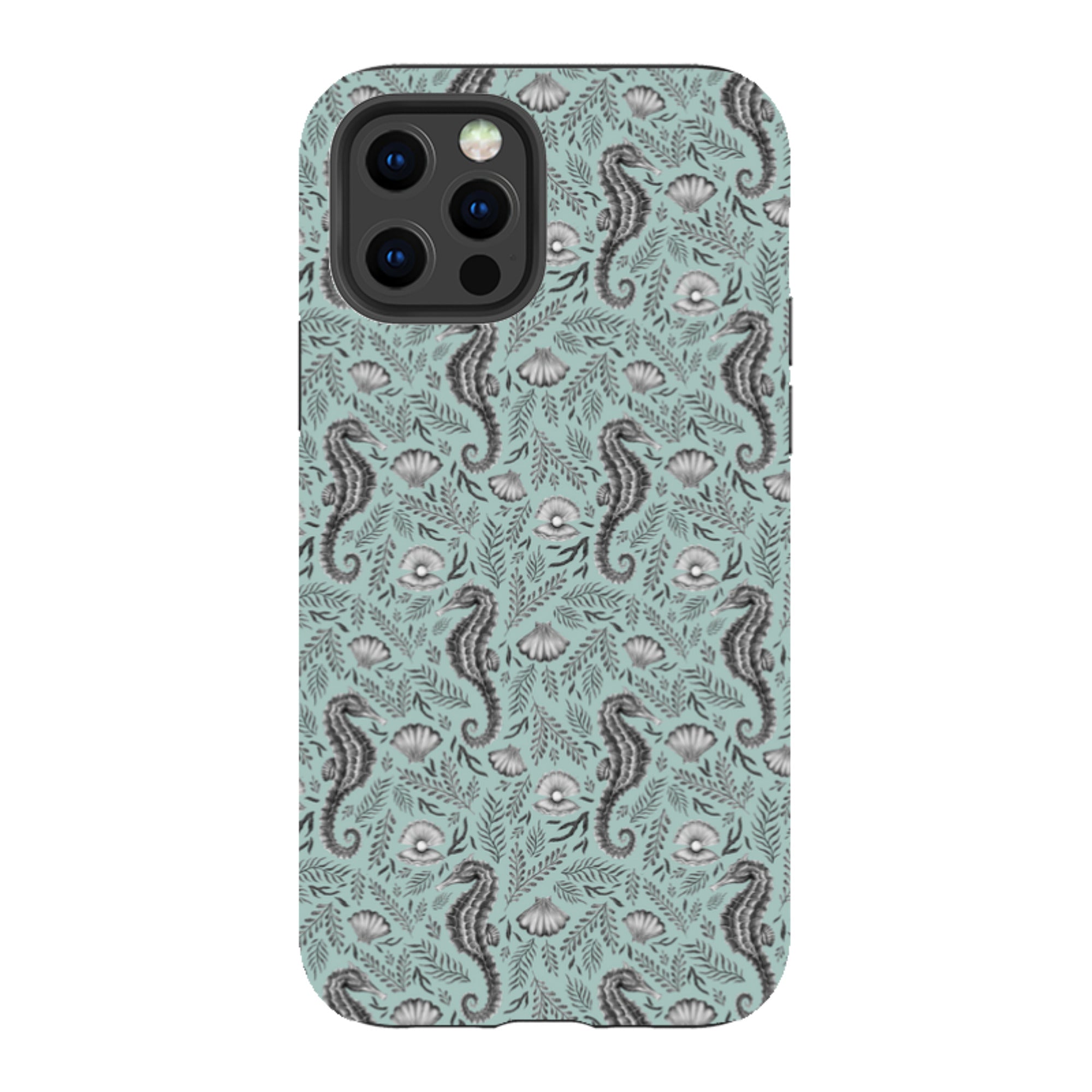 iPhone Tough Case - Seahorse Seafoam By Catherine Rowe