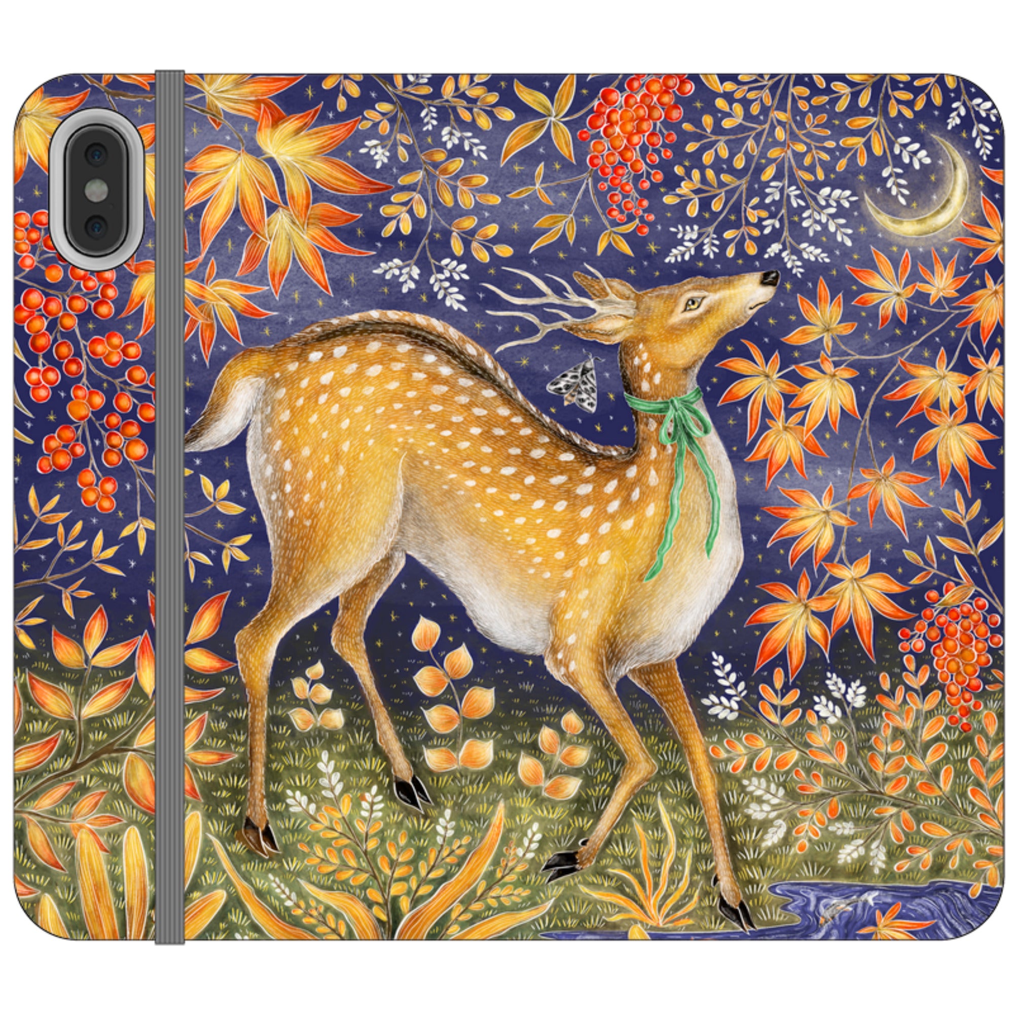 Autumn Deer Wallet Case By Catherine Rowe