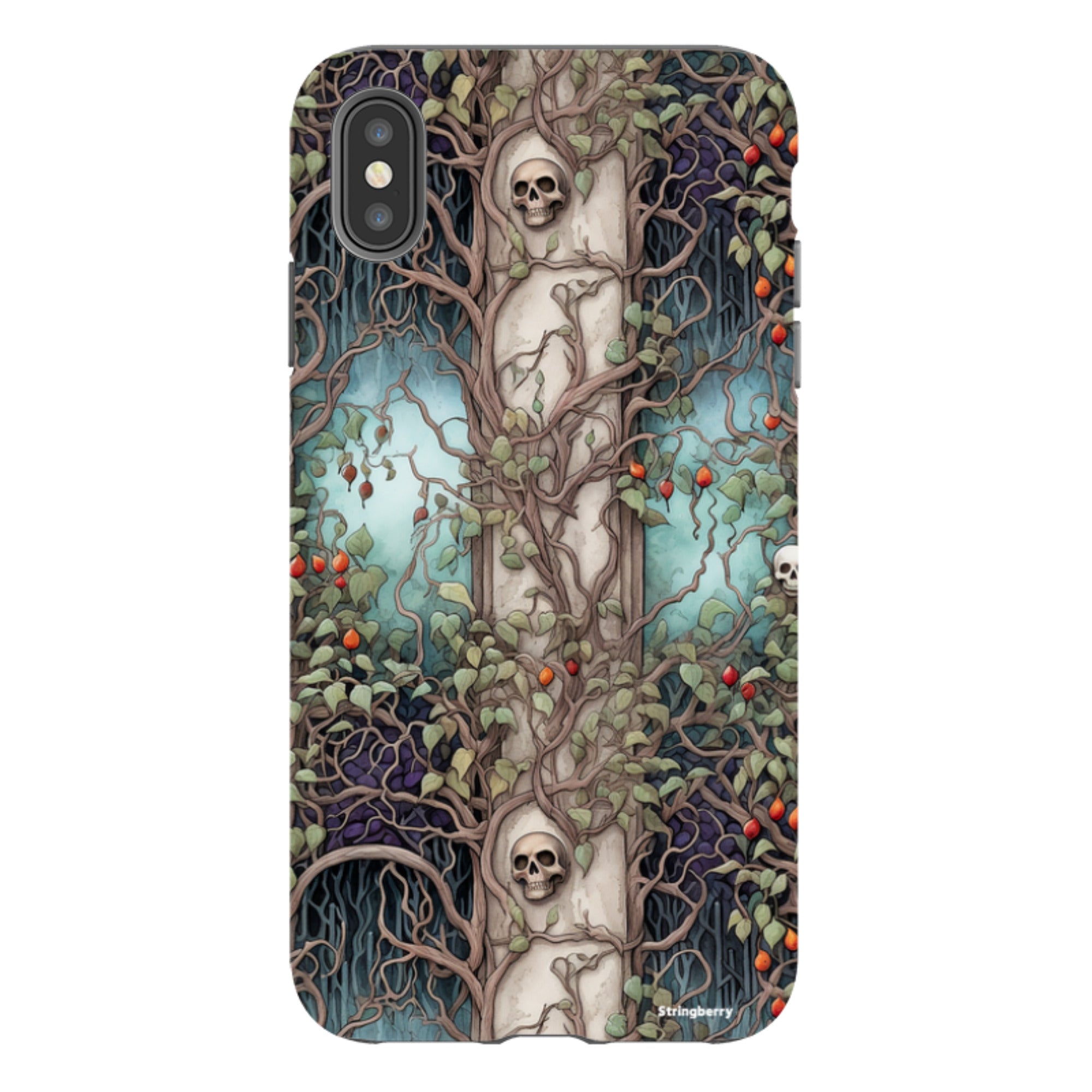 iPhone Tough Case - Skull Trees