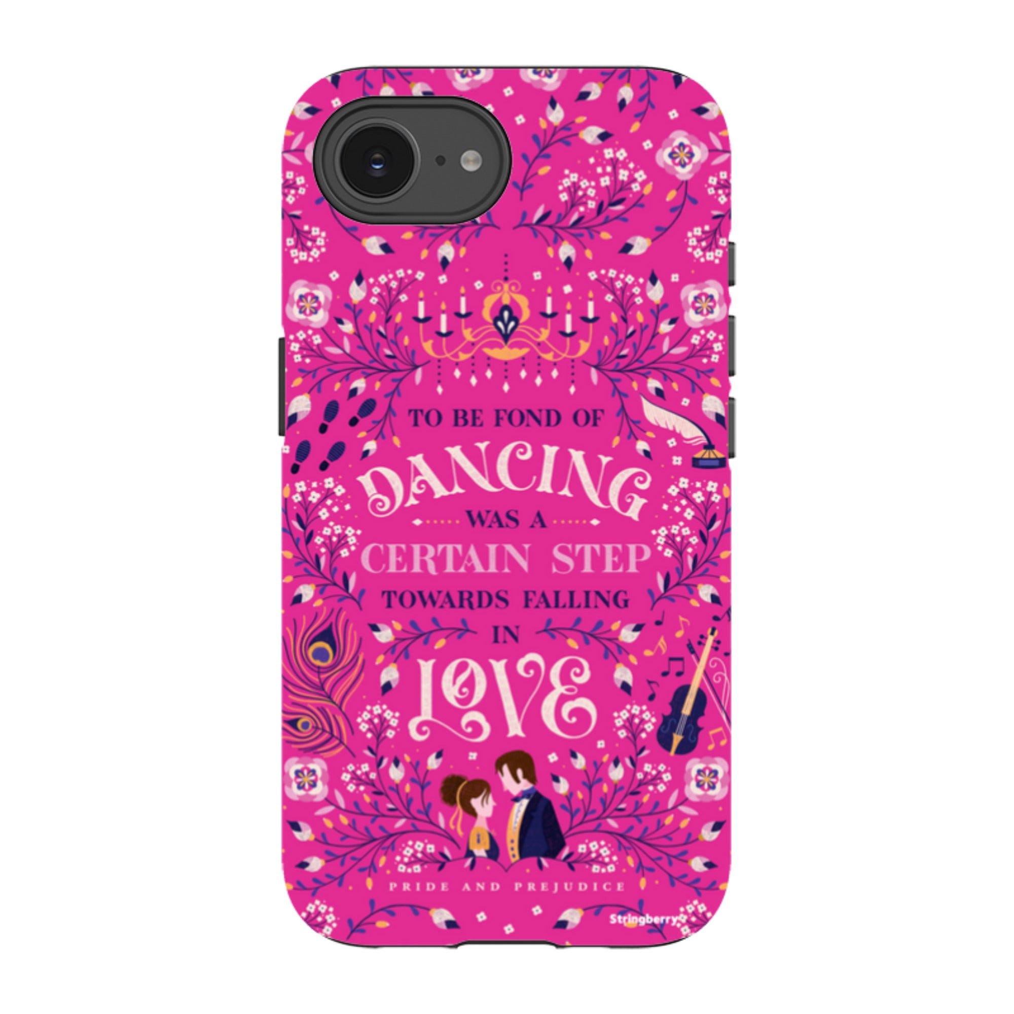 iPhone Tough Case - Pride And Prejudice Pink By Jenny Zemanek