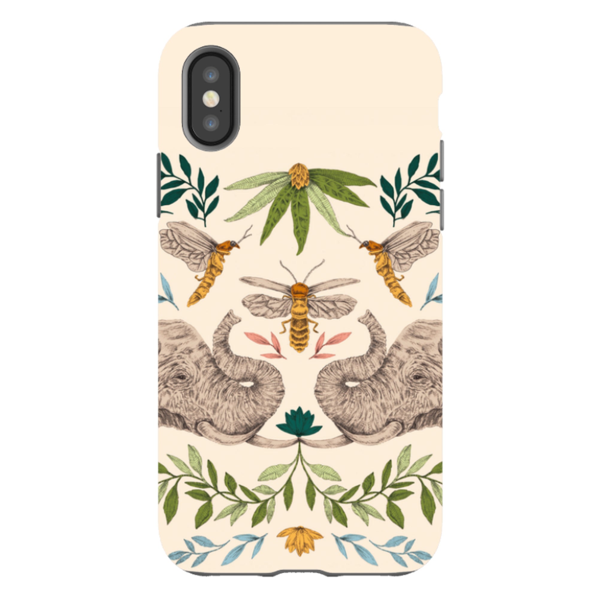 iPhone Tough Case - Elephant Firefly By Jade Mosinski