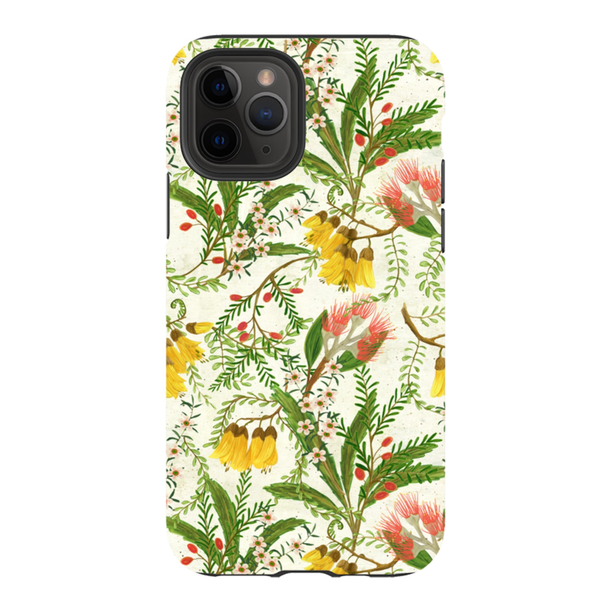 iPhone Tough Case - Kowhai And Bottle Brush By Katherine Quinn