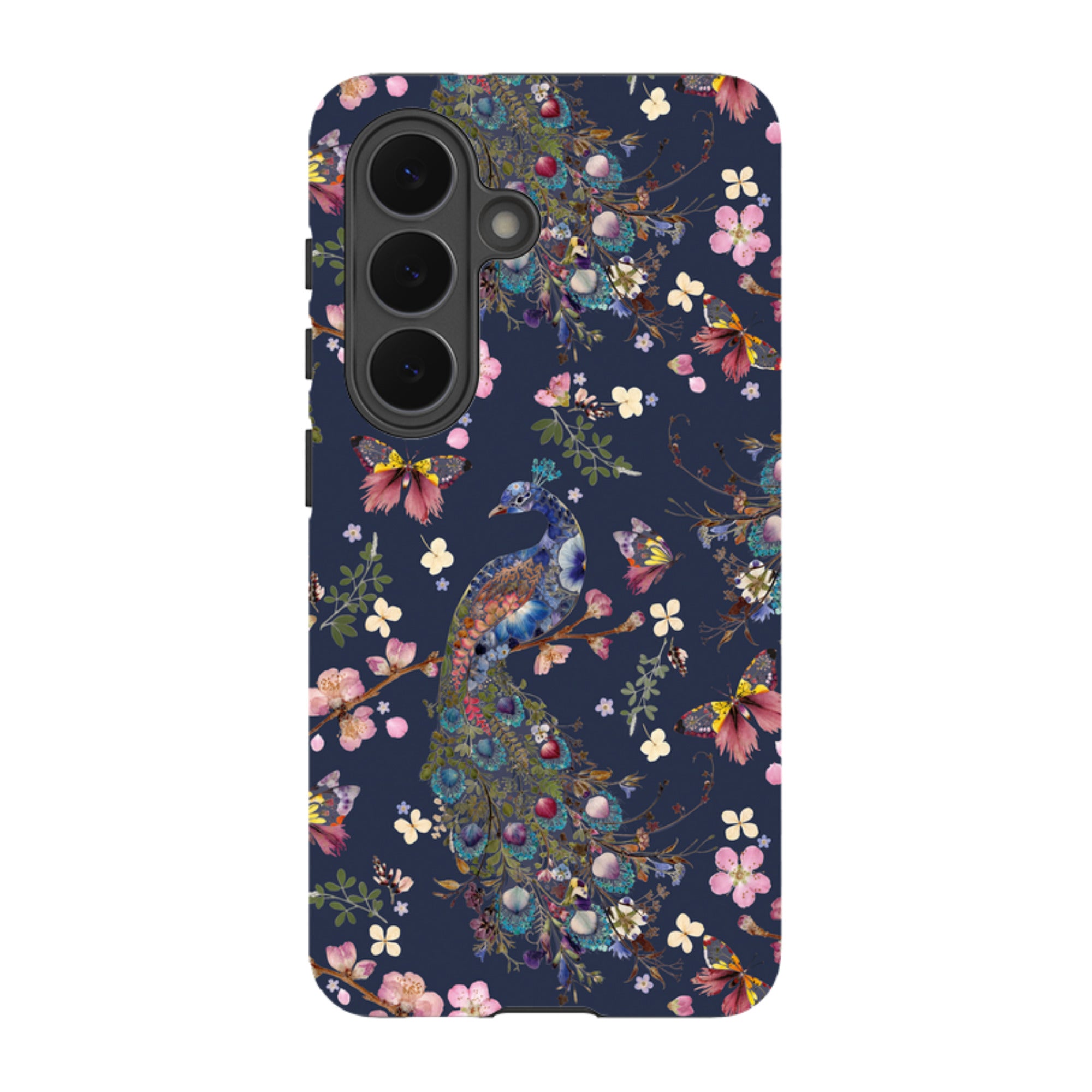 Samsung Tough Case - Peacock and Cherry Blossoms Iris By Helen Ahpornsiri