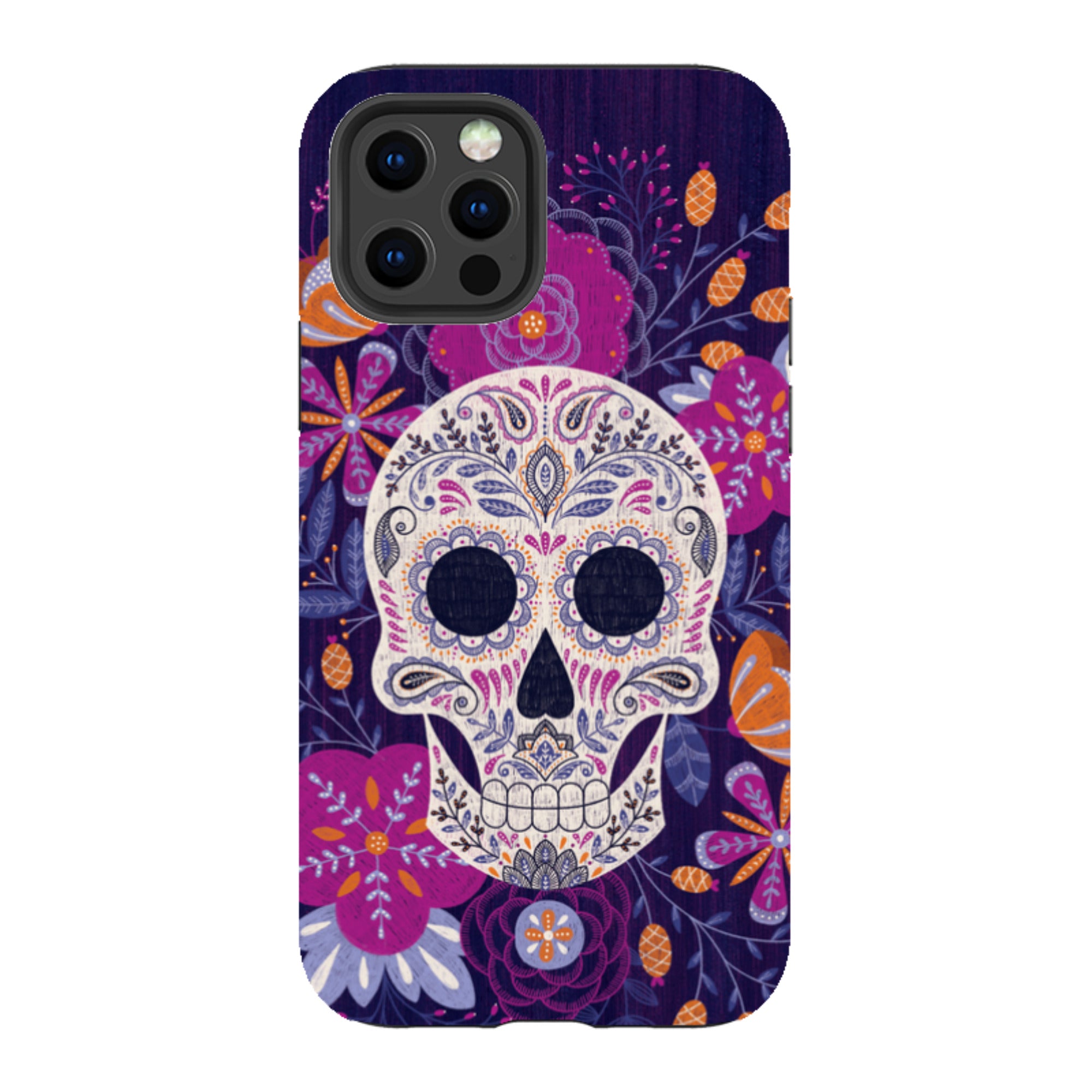 iPhone Tough Case - Sugar Skull By Jenny Zemanek