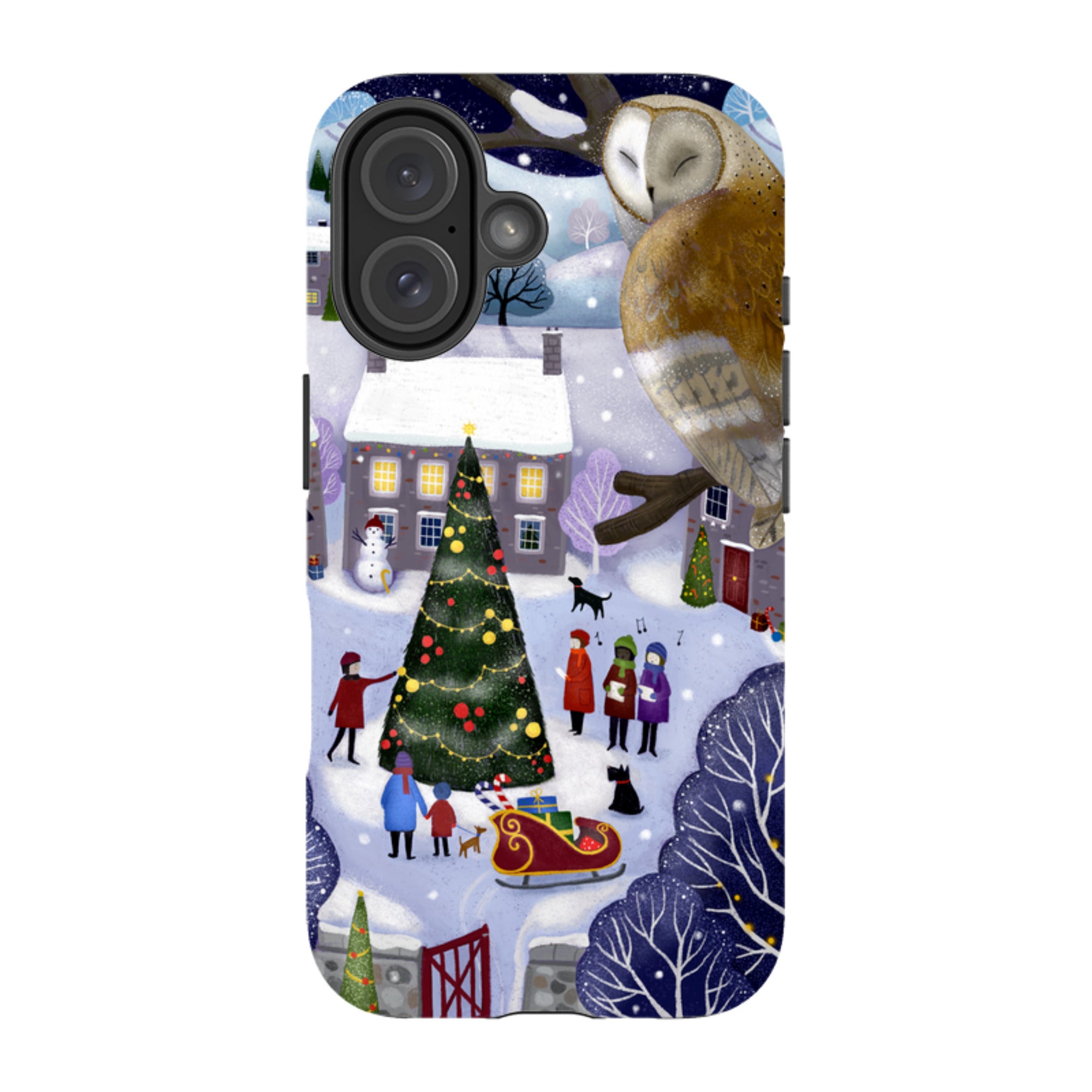 iPhone Tough Case - Advent Owl By Bex Parkin