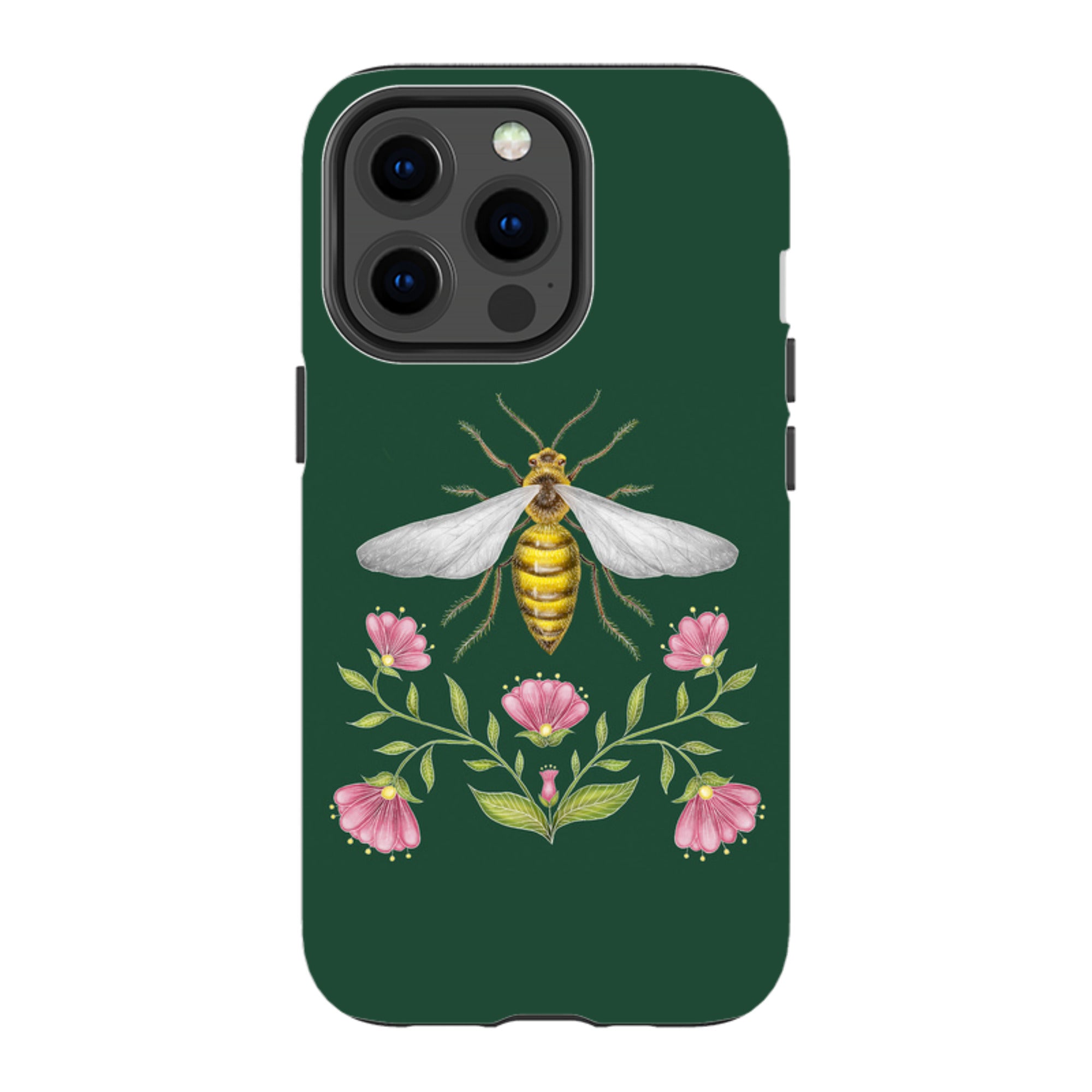 iPhone MagSafe Tough Case - Wings Of Freedom Emerald By Catherine Rowe
