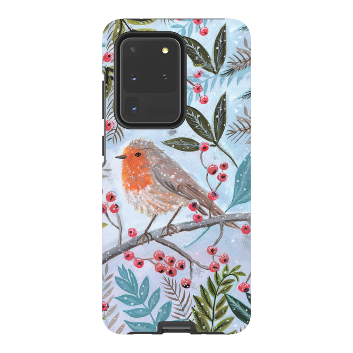 Samsung Tough Case - Robin With Berries By Mary Stubberfield