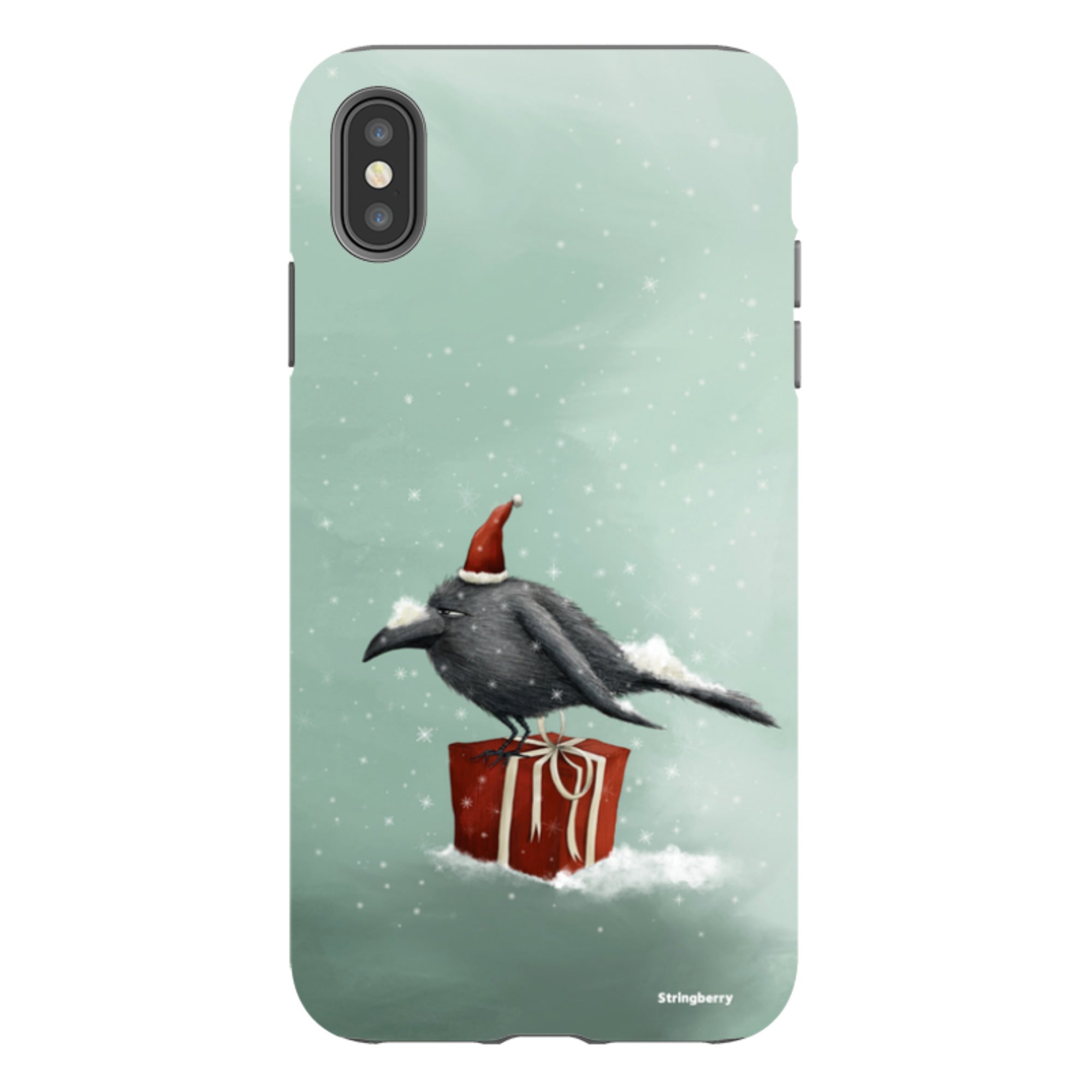 iPhone Tough Case - Santa Crow By Maja Lindberg