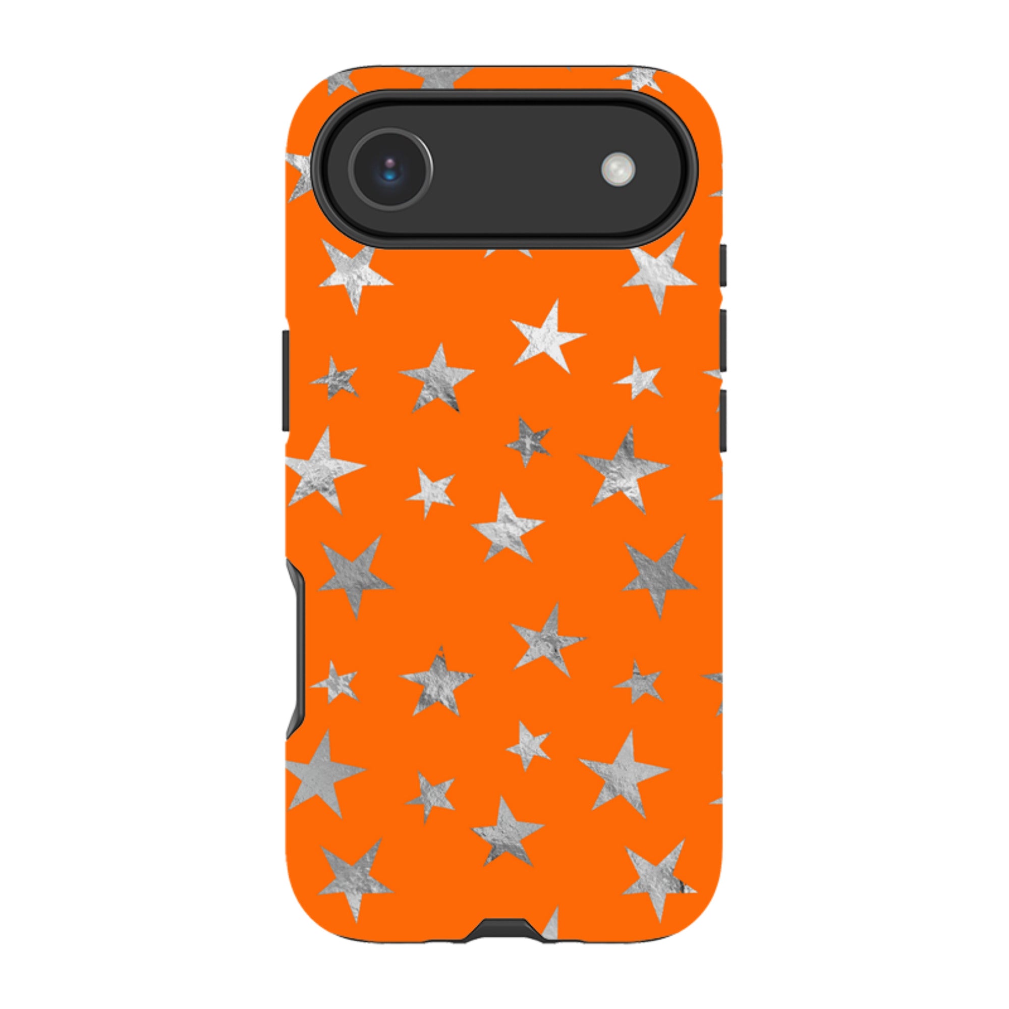 iPhone MagSafe Tough Case - Orange and Silver Stars