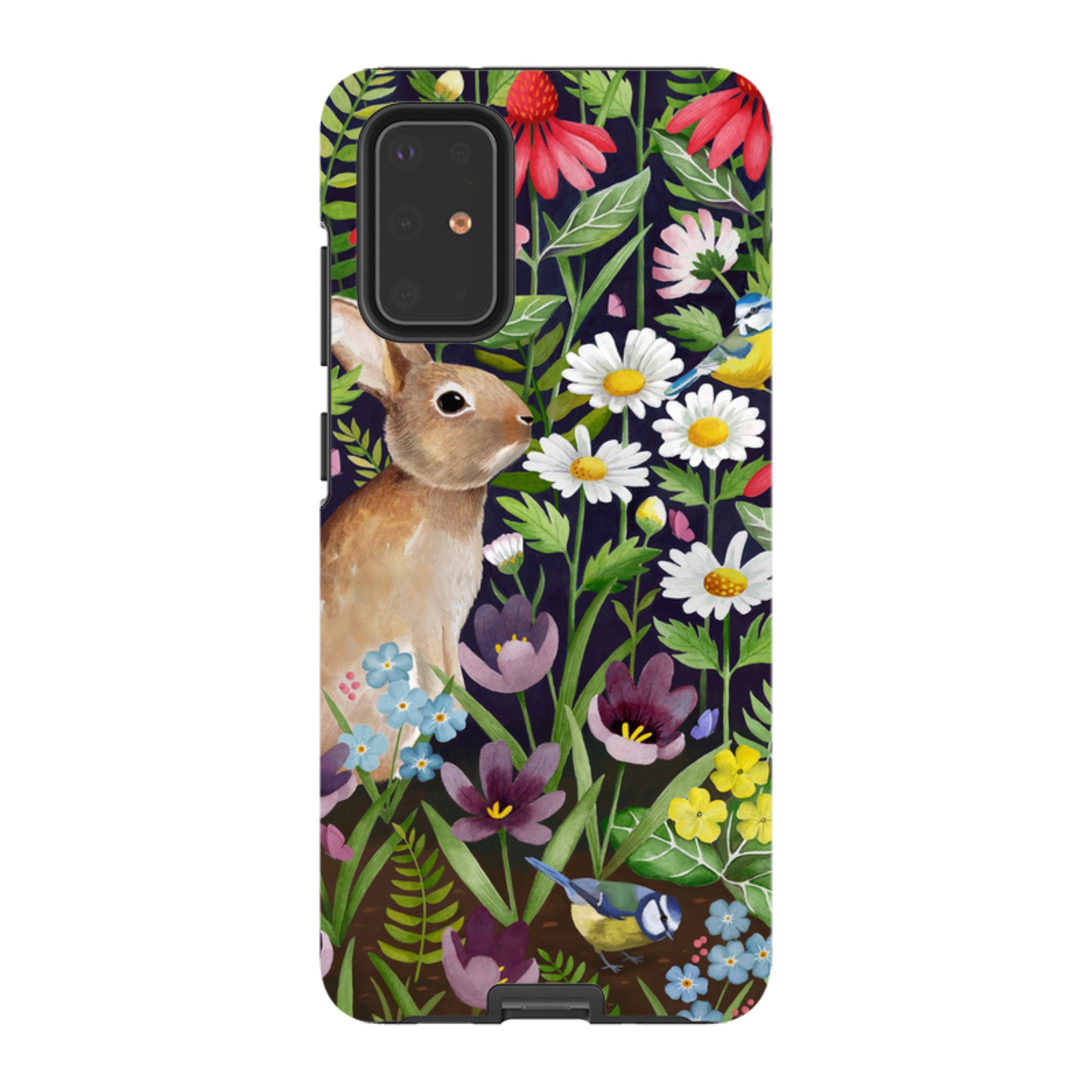 Samsung Tough Case - Rabbit And Wildflowers By Bex Parkin