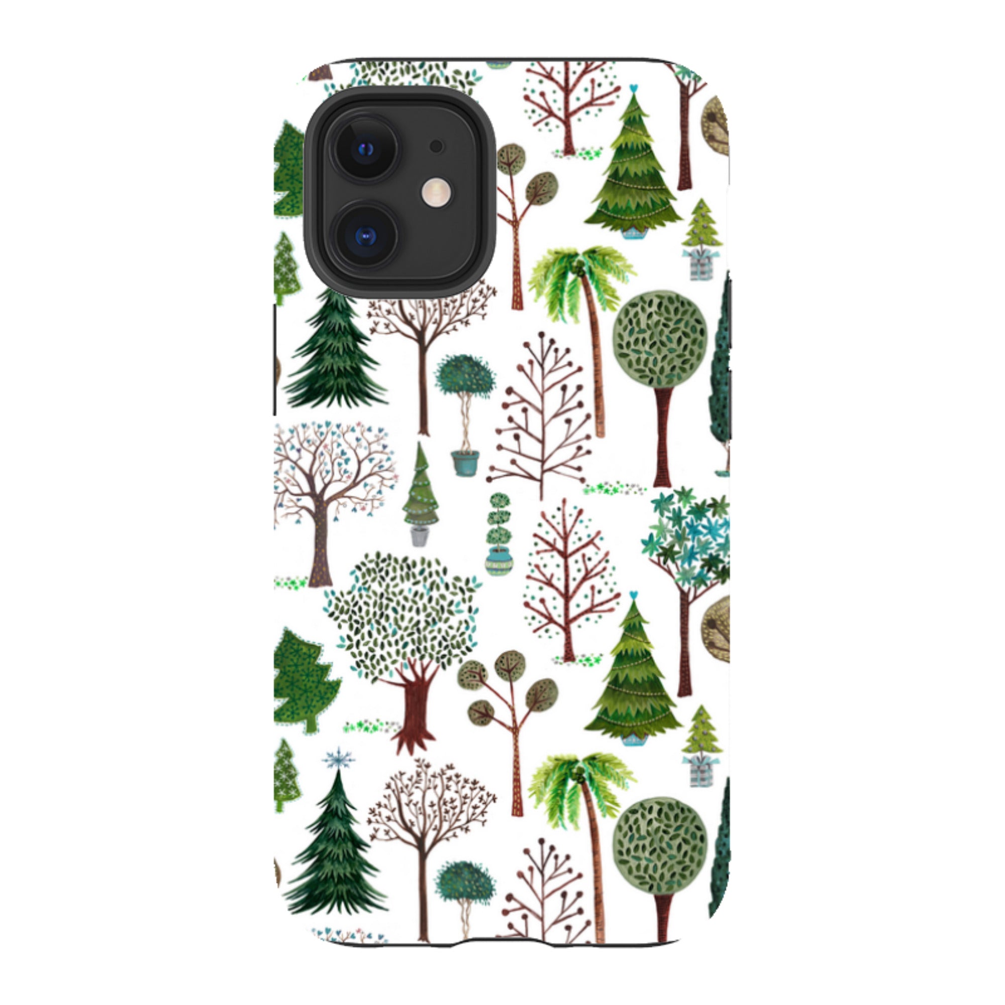 iPhone Tough Case - Xmas Trees By Caroline Bonne Muller