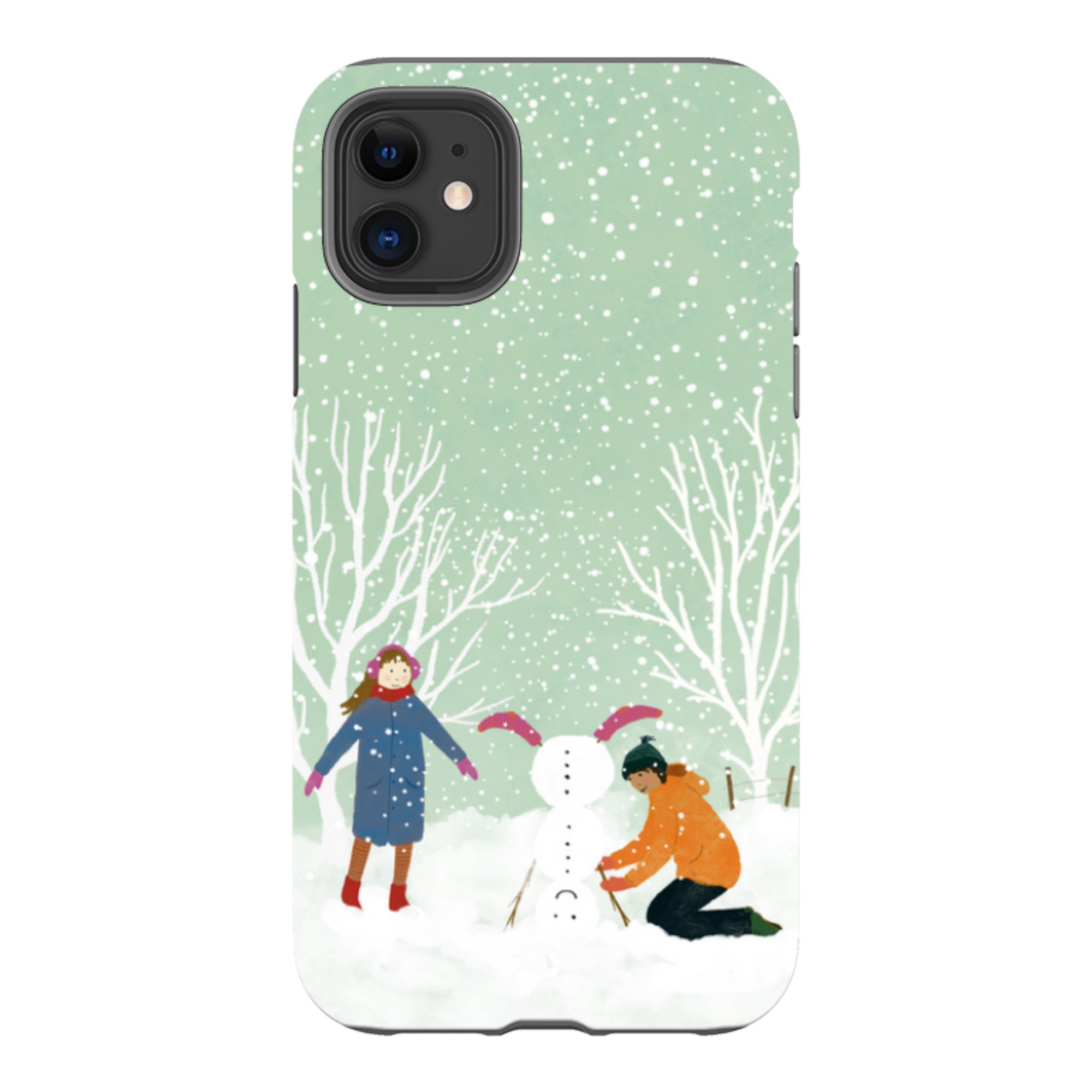 iPhone Tough Case - Snowball Building By Katherine Quinn