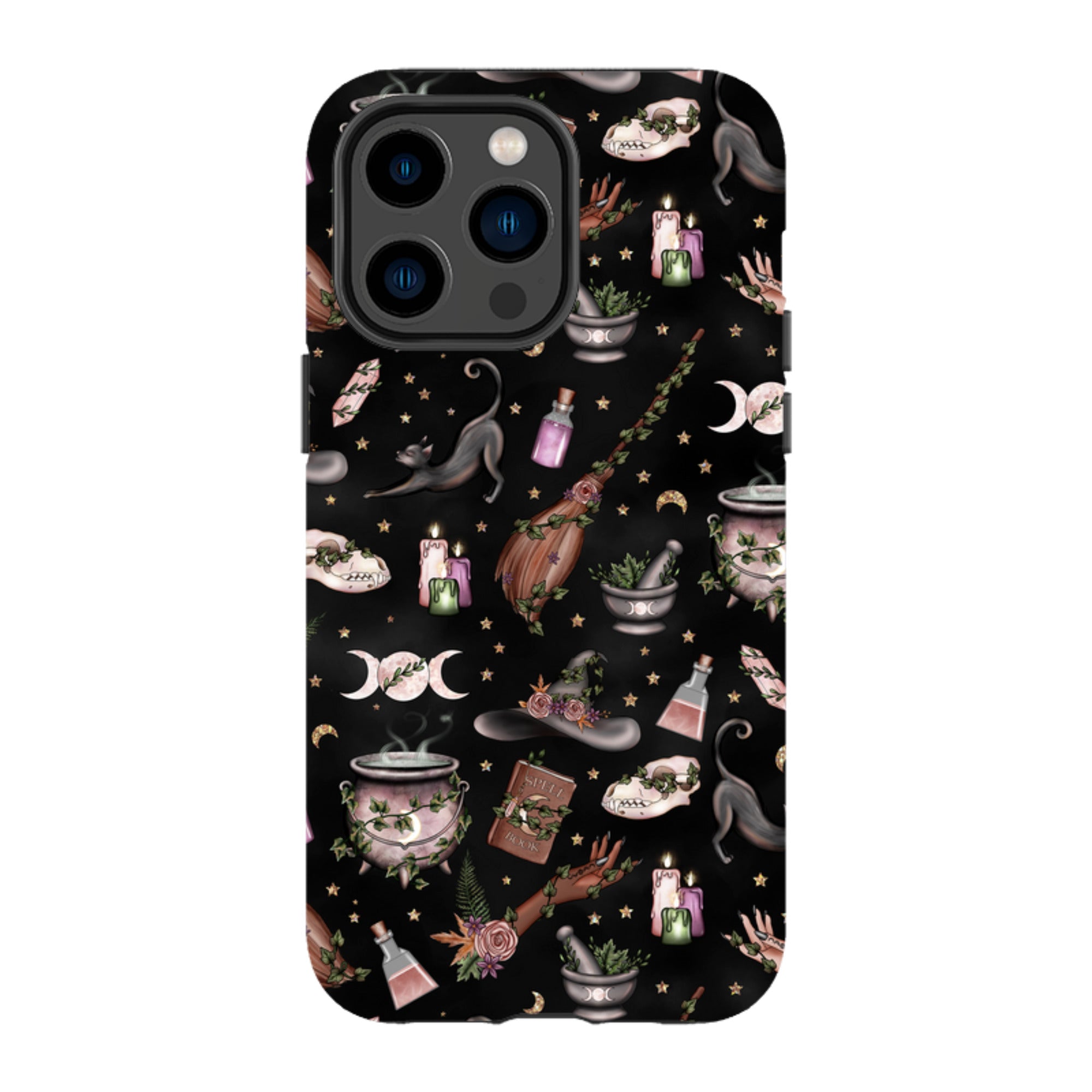 iPhone MagSafe Tough Case - Woodland Witch Black