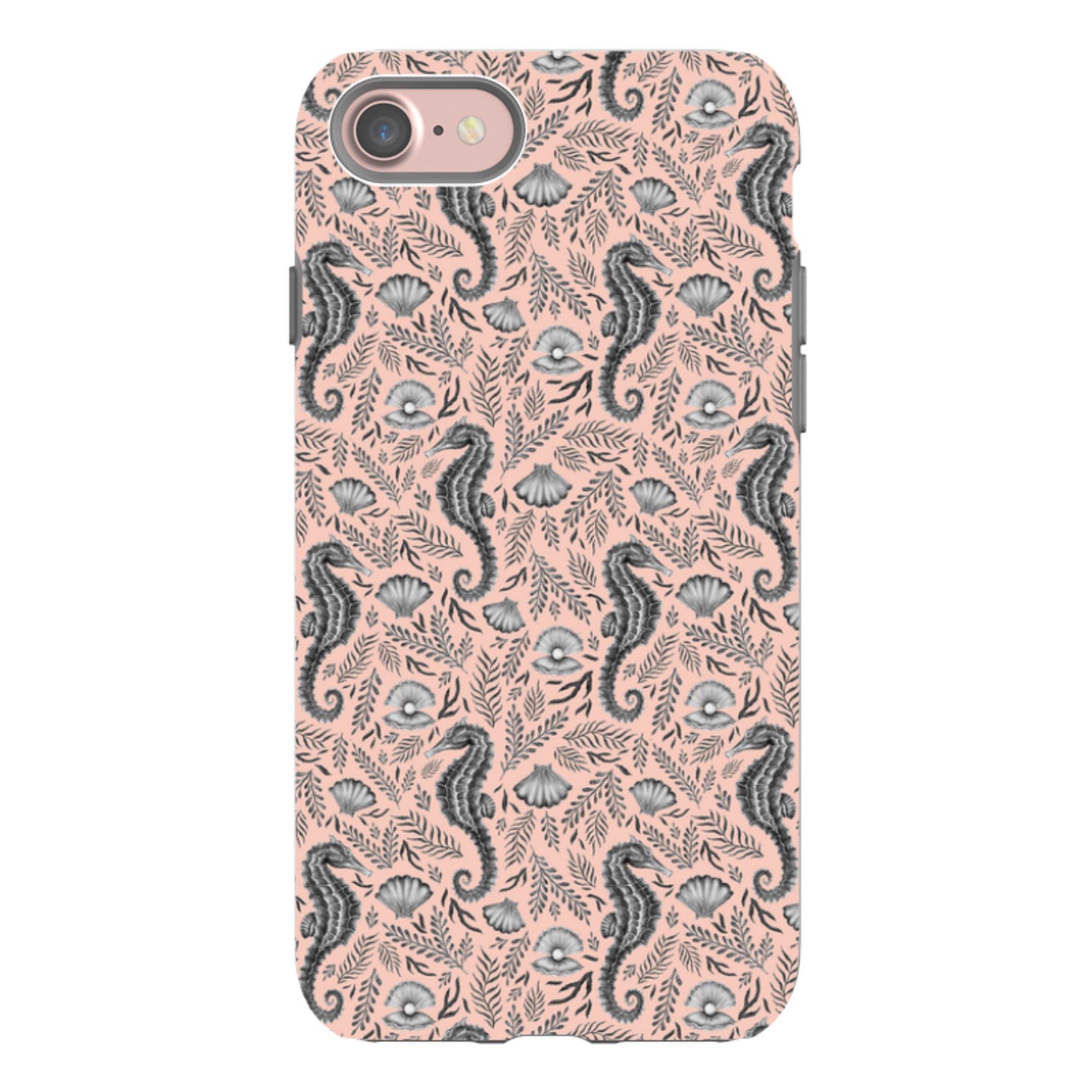 iPhone Tough Case - Seahorse Coral By Catherine Rowe