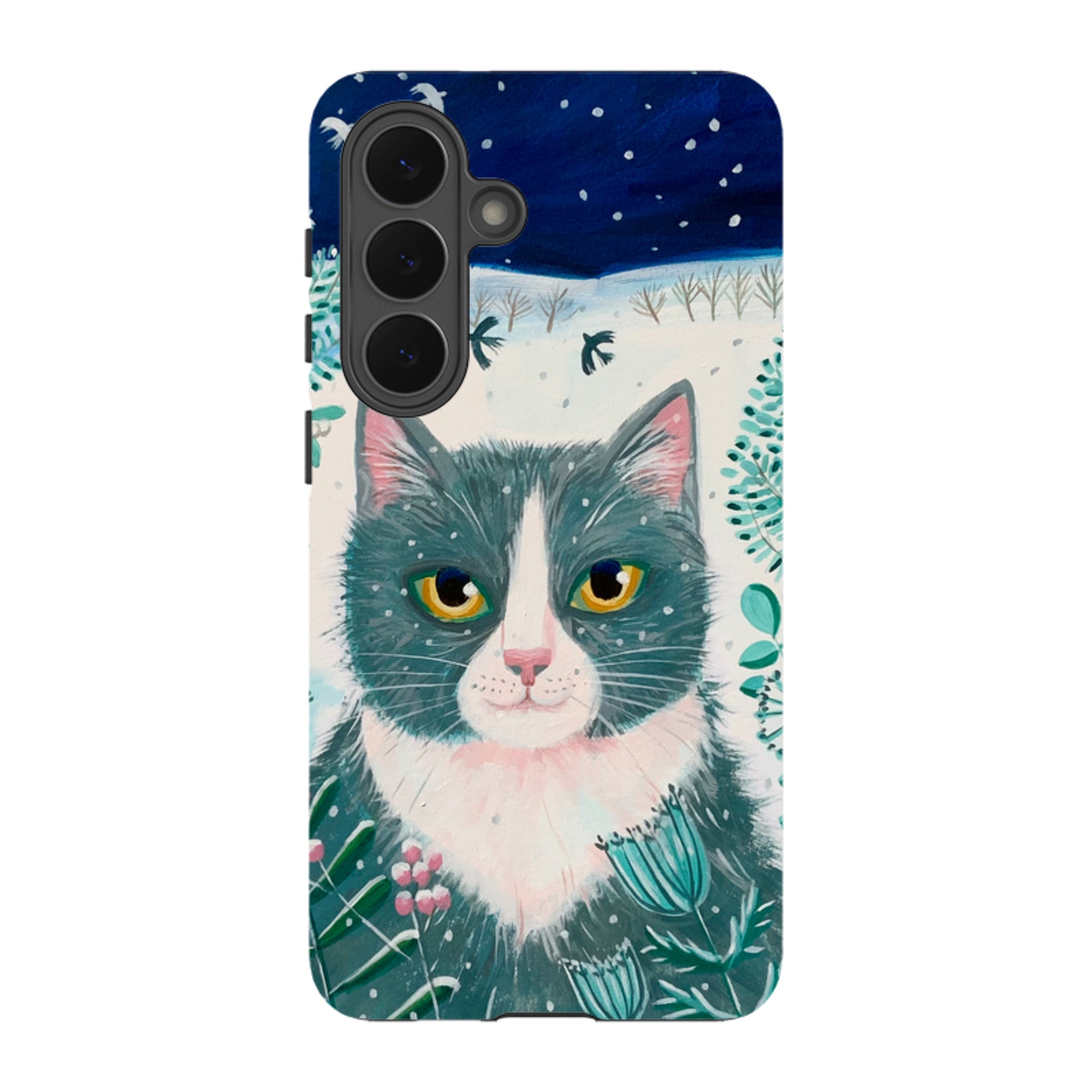 Samsung Tough Case - Xmas Cat By Mary Stubberfield