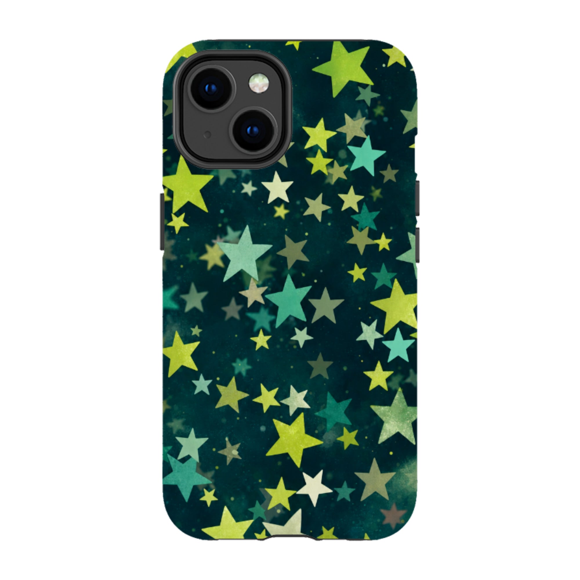 iPhone Tough Case - Green Galaxy Star