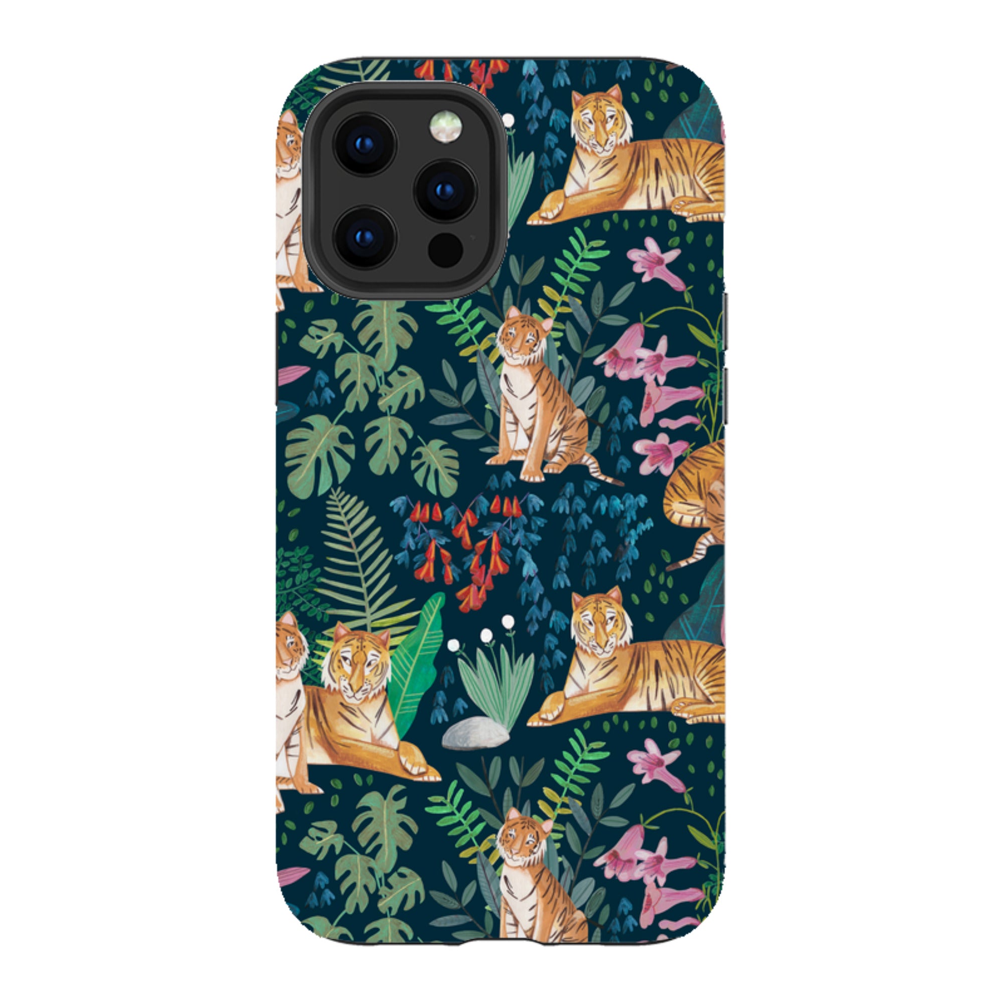 iPhone Tough Case - Tiger Pattern II By Caroline Bonne Muller