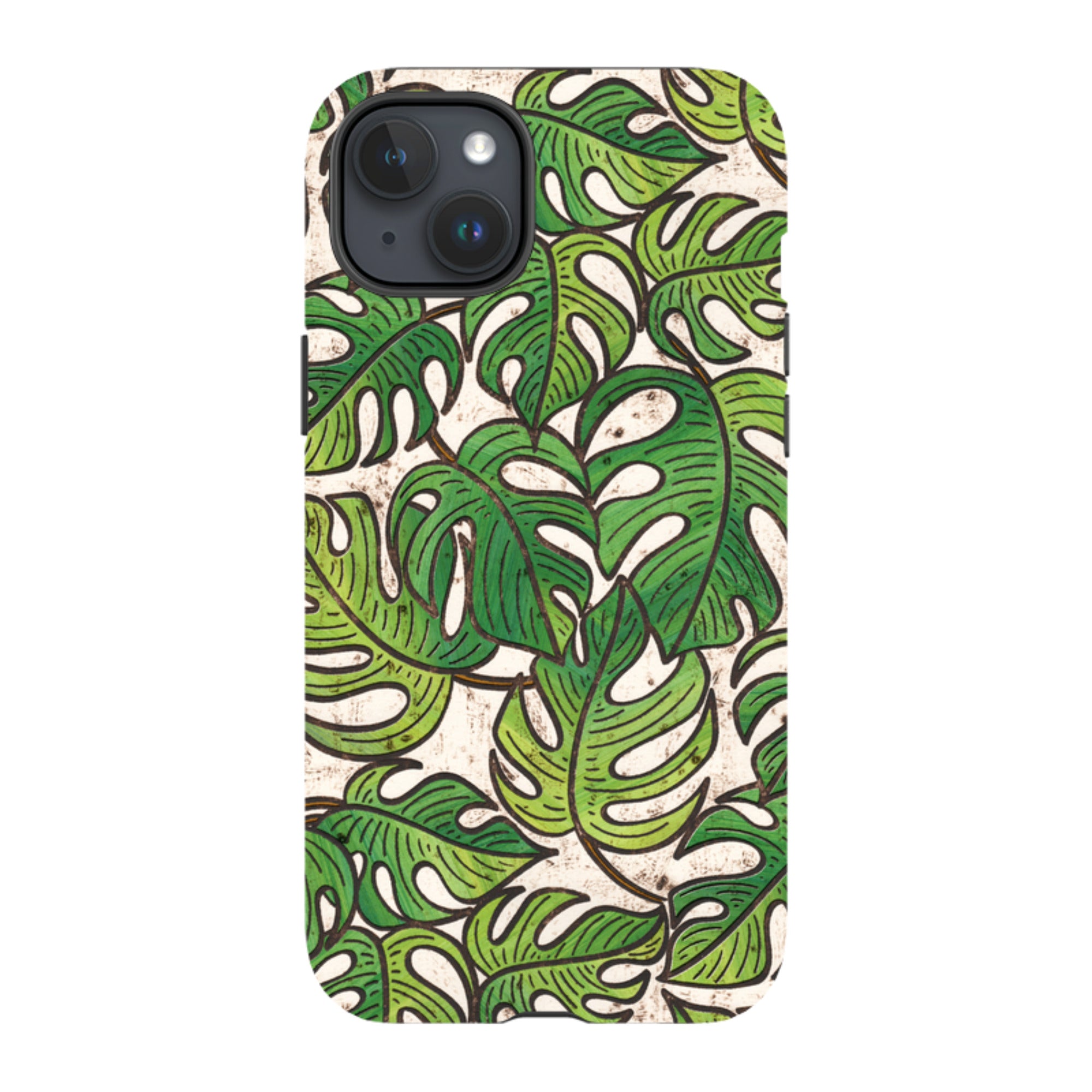 iPhone MagSafe Tough Case - Green Floral 1 By Amelia Bowman