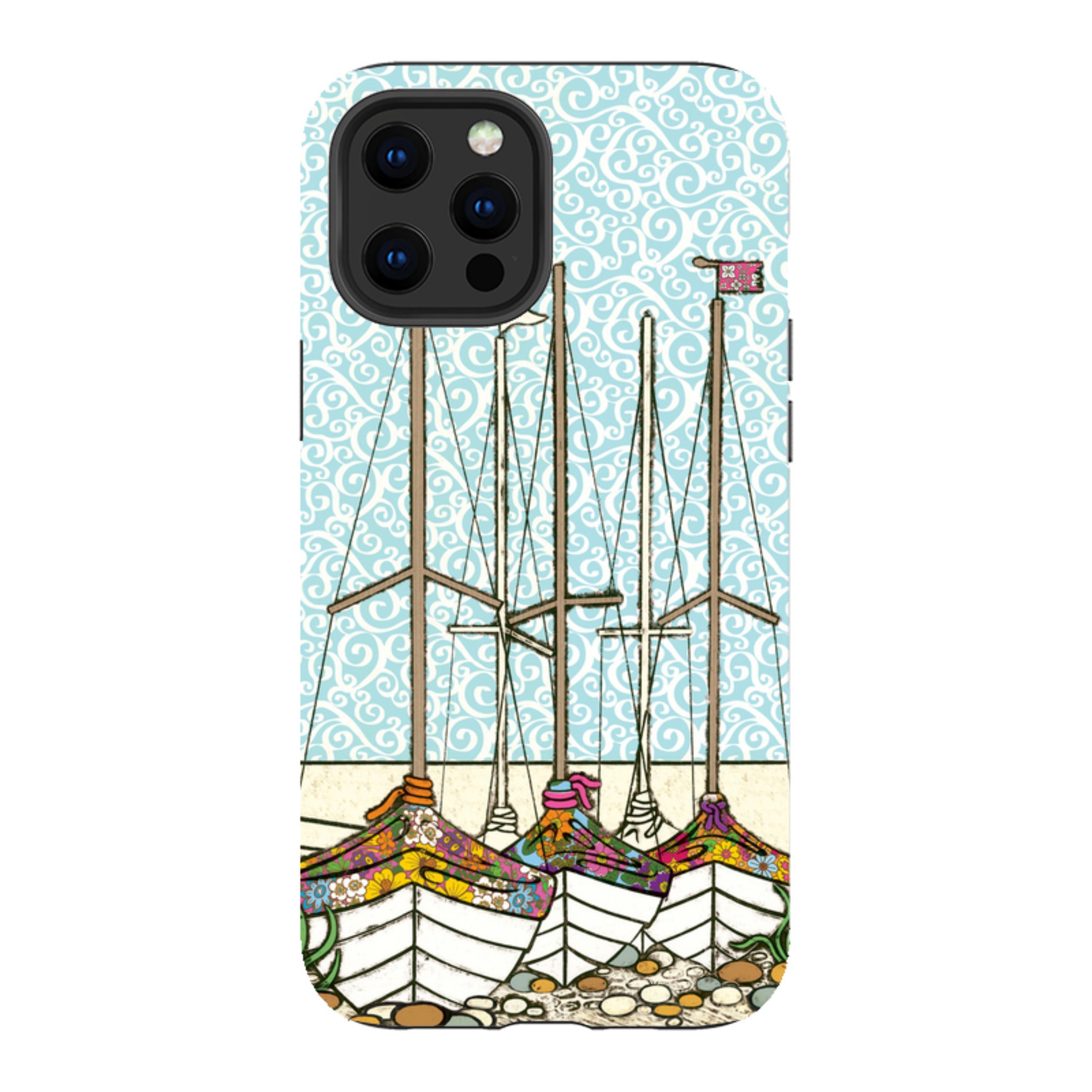 iPhone Tough Case - Boats At Rest By Amelia Bowman